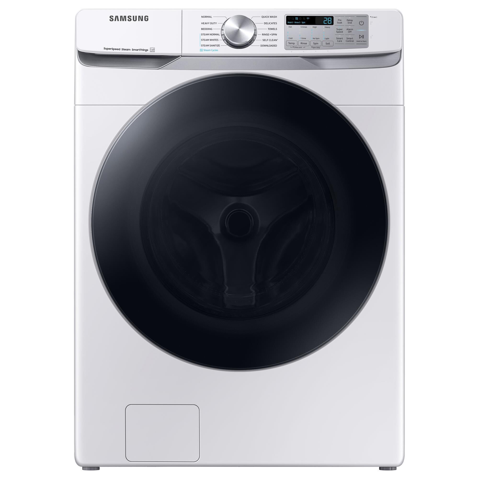 Samsung 4.5 Cu. Ft. Smart Front Load Washer with Super Speed Wash in White, , large