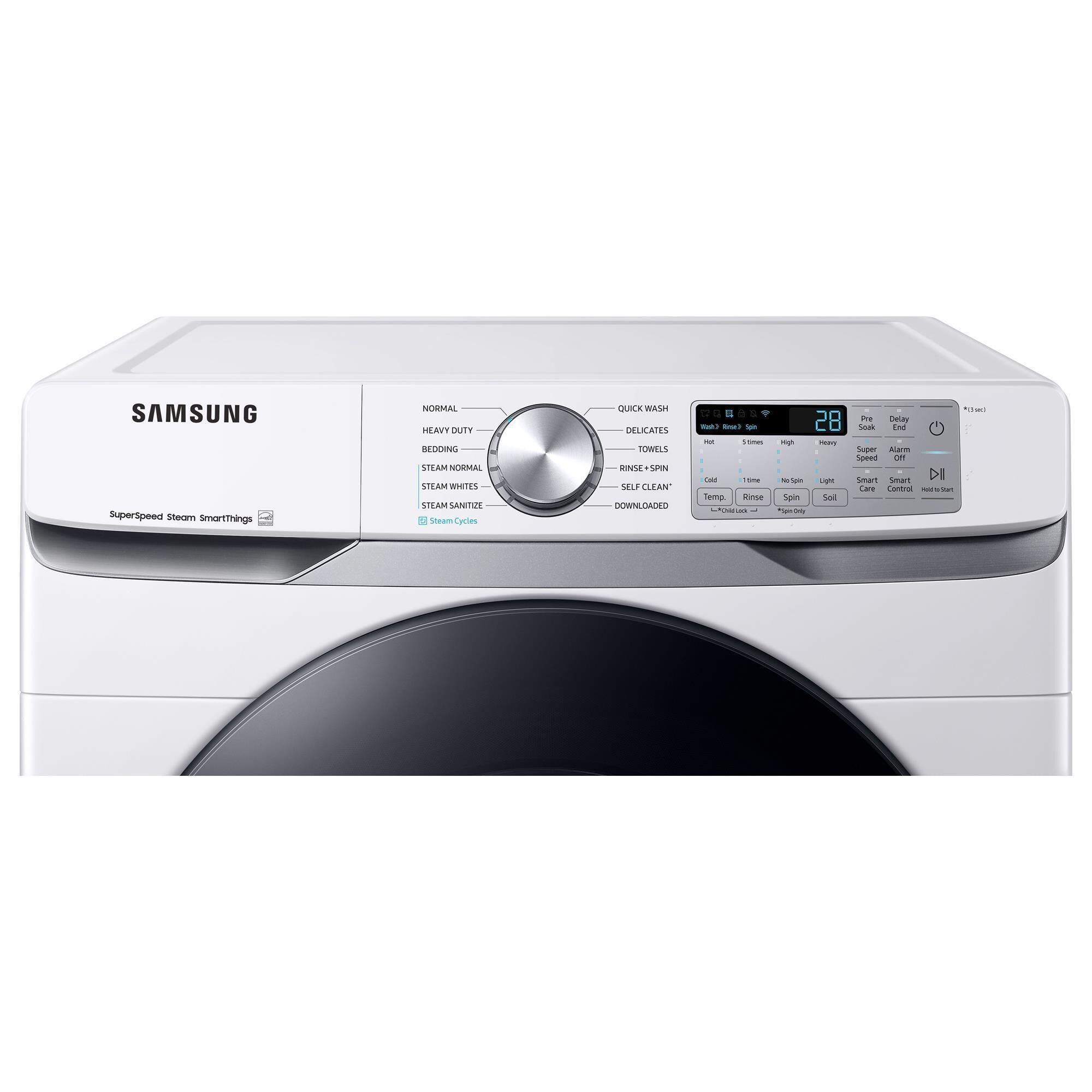 Samsung 4.5 Cu. Ft. Smart Front Load Washer with Super Speed Wash in White, , large