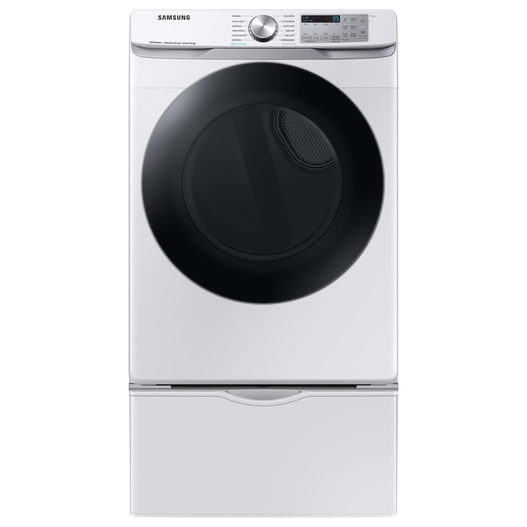 Samsung 7.5 Cu. Ft. Capacity Gas Dryer with Steam in White, , large