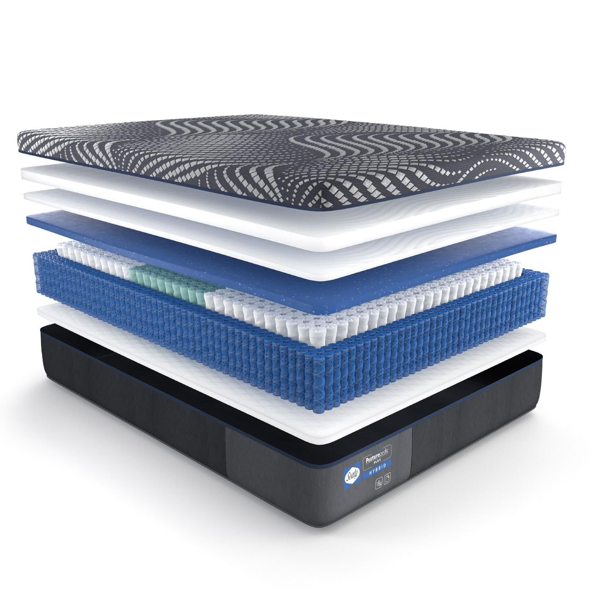 Sealy Posturepedic Plus Brenham Hybrid Firm Full Mattress, , large