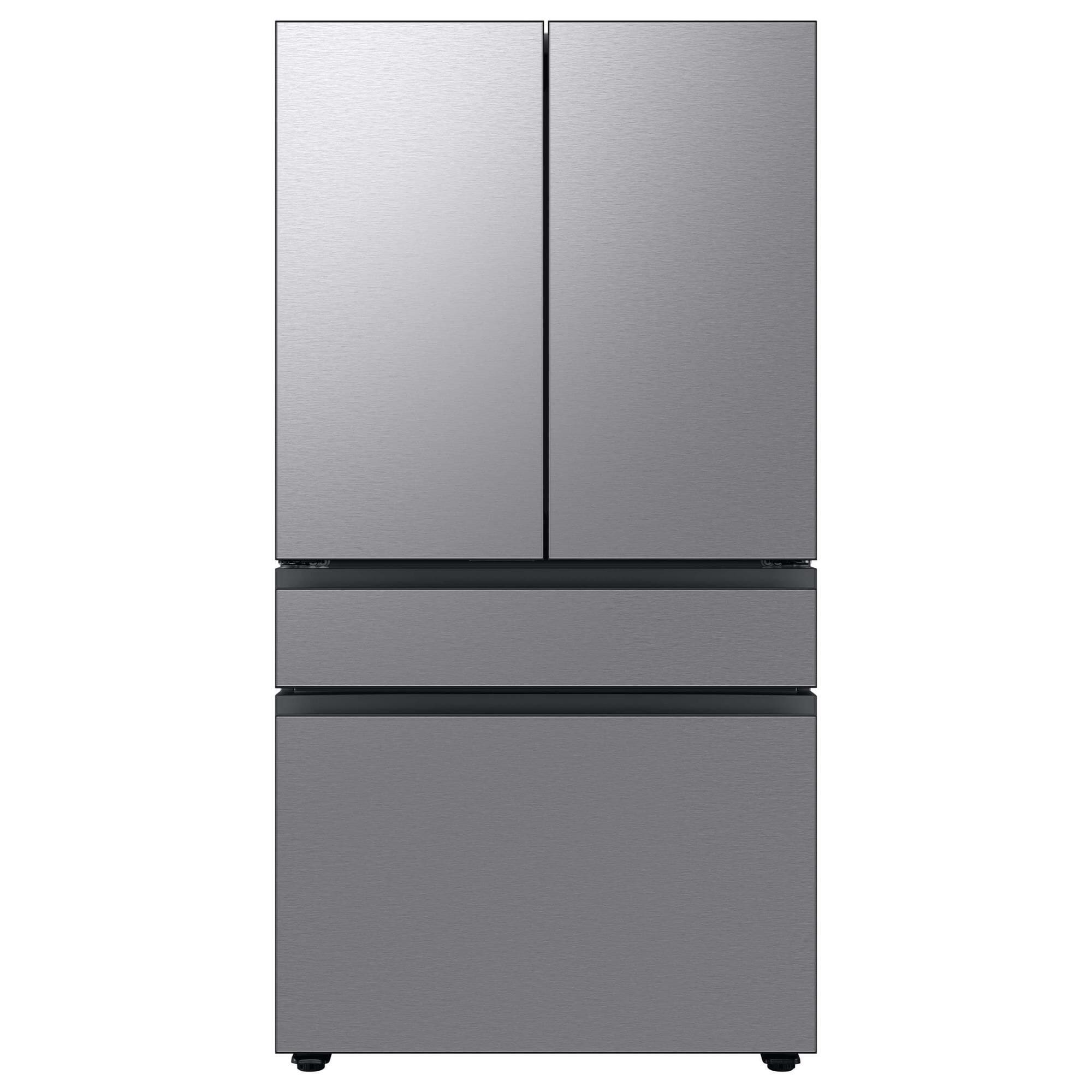 Samsung Bespoke 29 Cu. Ft. 4-Door French Door Refrigerator with Beverage Center in Stainless Steel Panels, , large