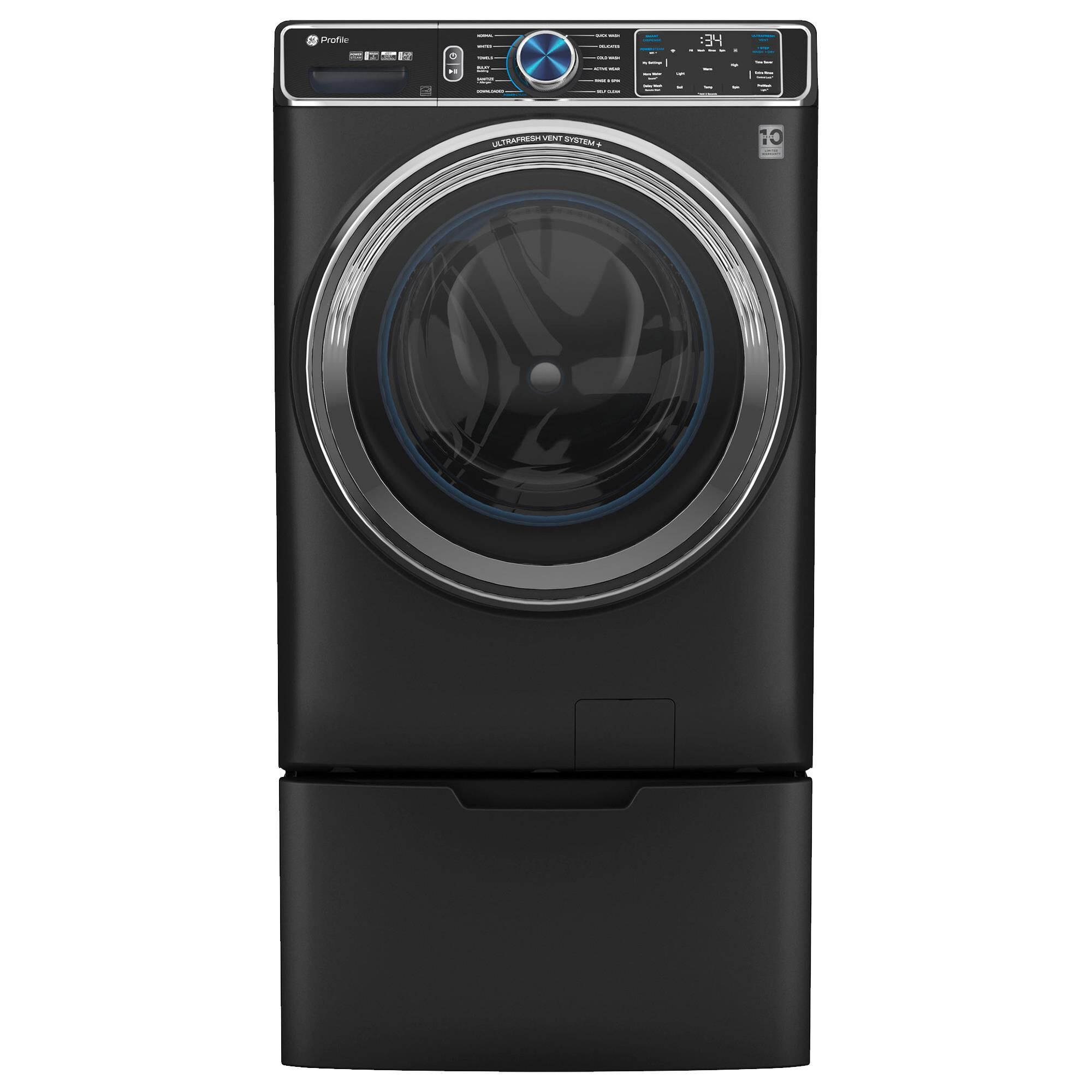 GE Appliances Laundry Pedestal in Carbon Graphite, , large