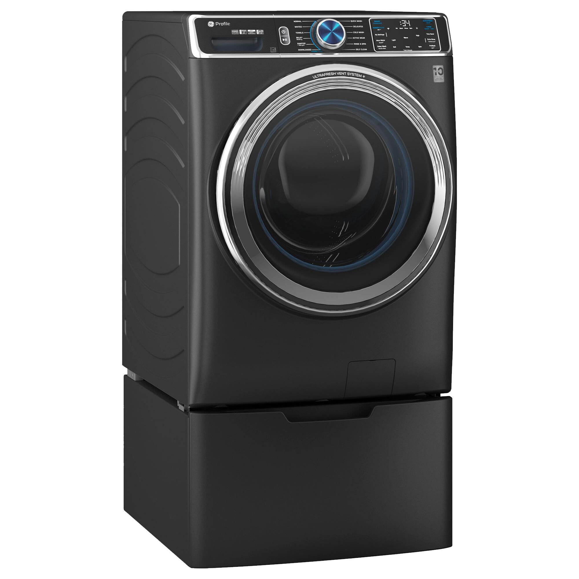 GE Appliances Laundry Pedestal in Carbon Graphite, , large