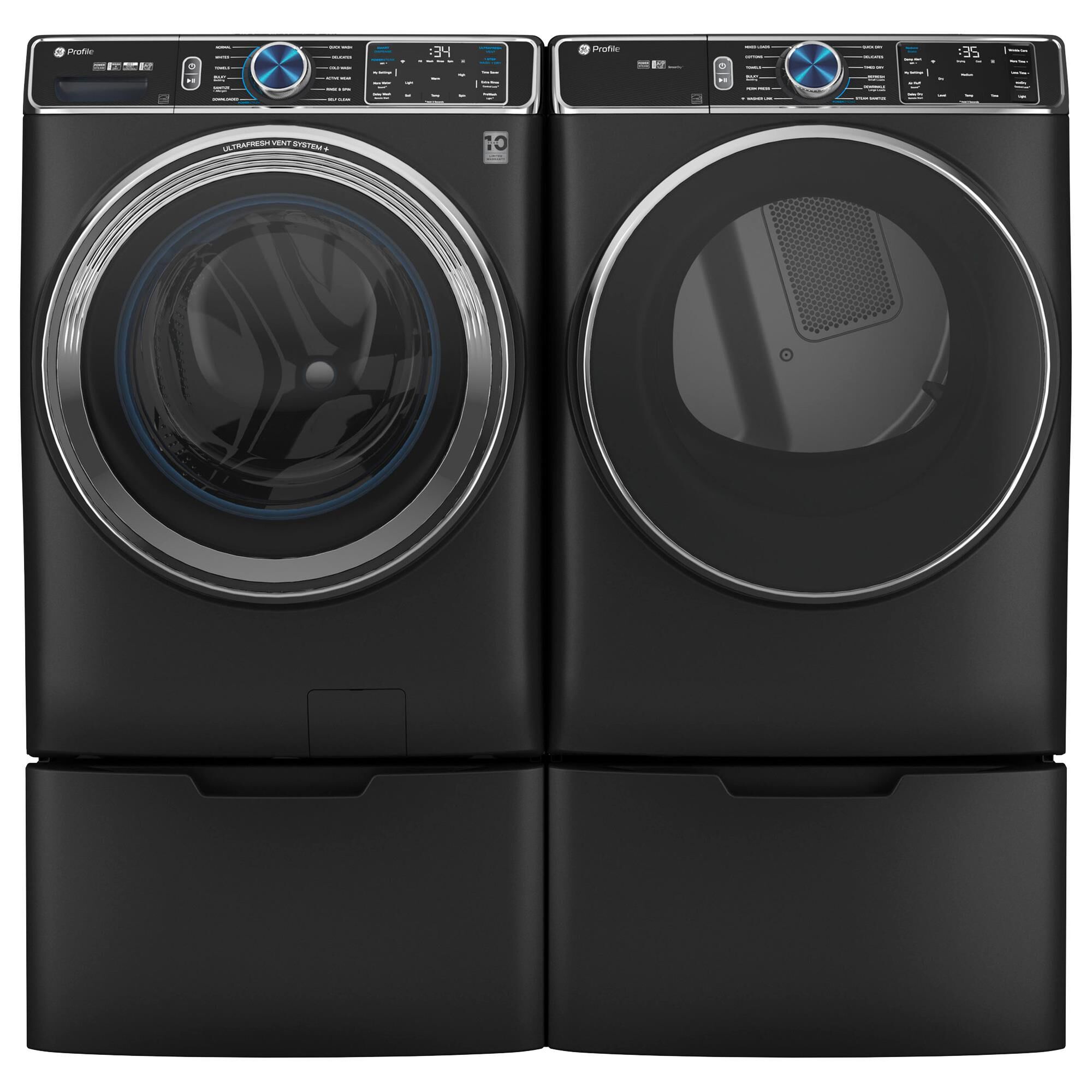 GE Appliances Laundry Pedestal in Carbon Graphite, , large
