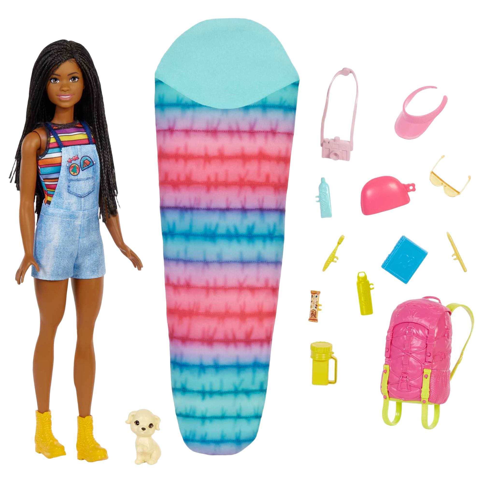 Barbie Brooklyn Camping Doll with Puppy, , large