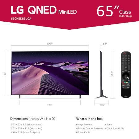 LG 65" Class QNED MiniLED 85 Series 4K UHD TV With AI ThinQ (2022), , large
