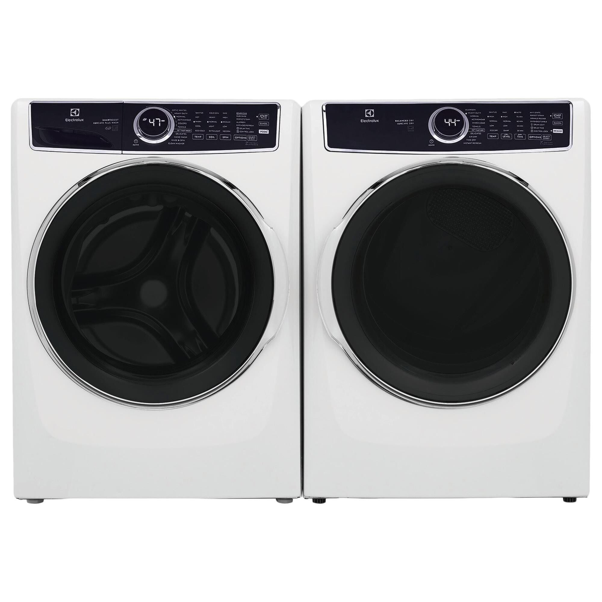 Electrolux 4.5 Cu. Ft. Front Load Washer and 8.0 Cu. Ft. Electric Dryer Laundry Pair in White, , large