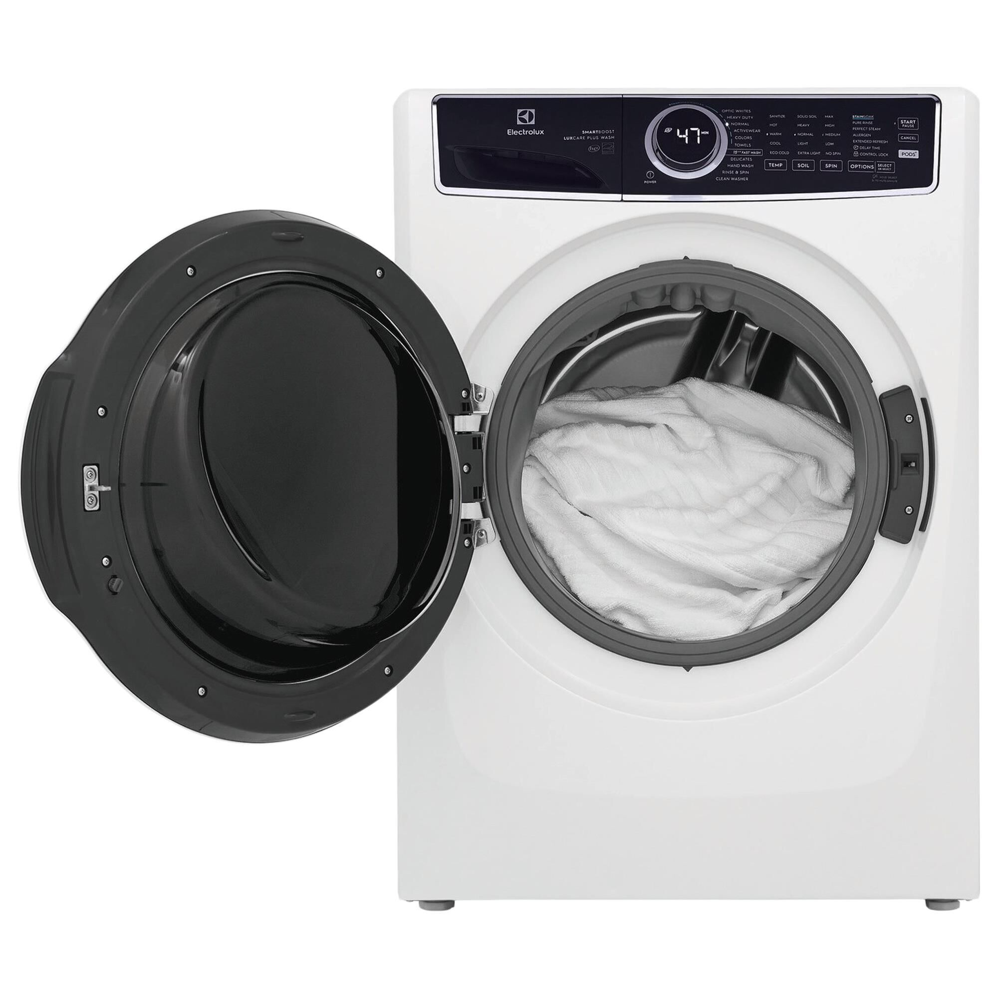 Electrolux 4.5 Cu. Ft. Front Load Washer and 8.0 Cu. Ft. Gas Dryer Laundry Pair in White, , large