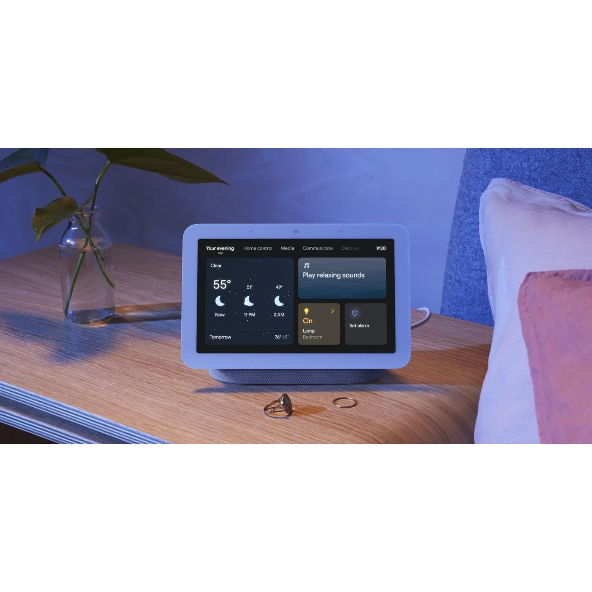HP Nest Hub - Chalk (2nd Generation) + Yale Lock Electronic Deadbolt in Oil Rubbed Bronze, , large