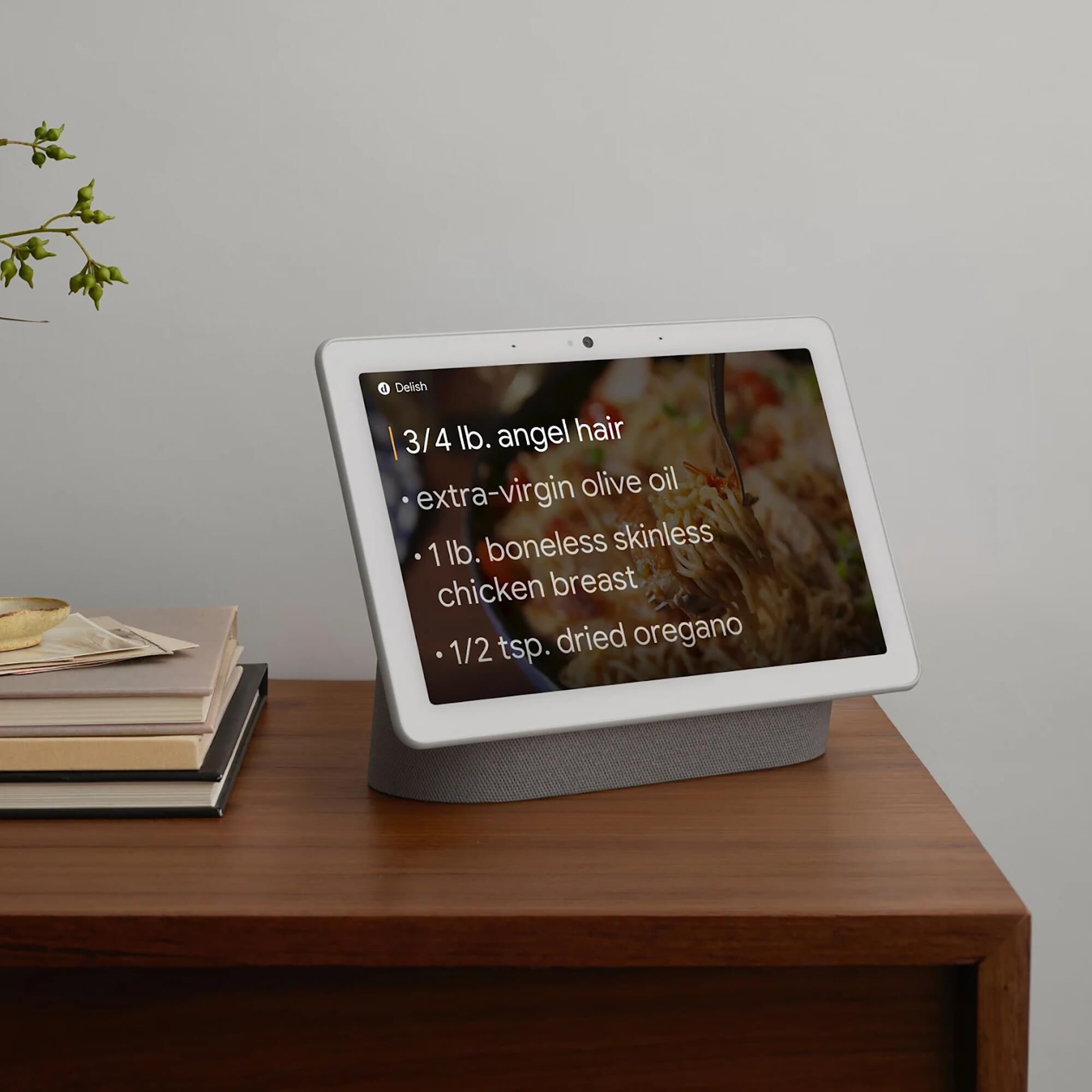 Google Nest Hub Max - Chalk + Yale Lock Electronic Deadbolt in Oil Rubbed Bronze, , large