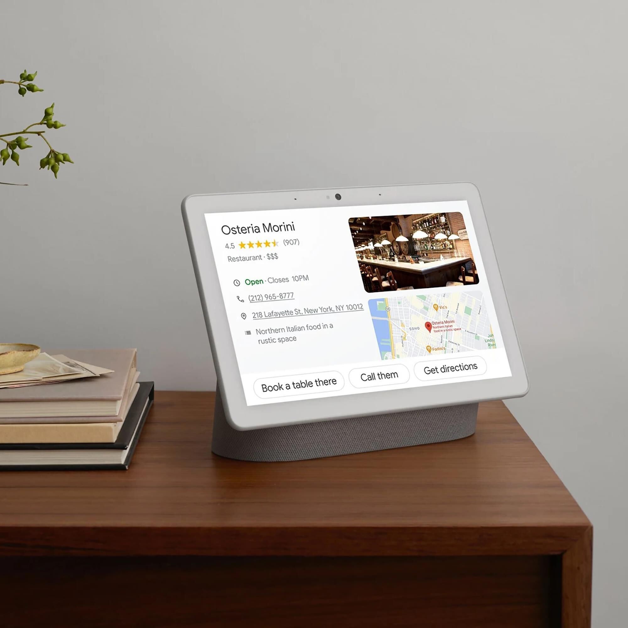 Google Nest Hub Max - Chalk + Yale Lock Electronic Deadbolt in Oil Rubbed Bronze, , large