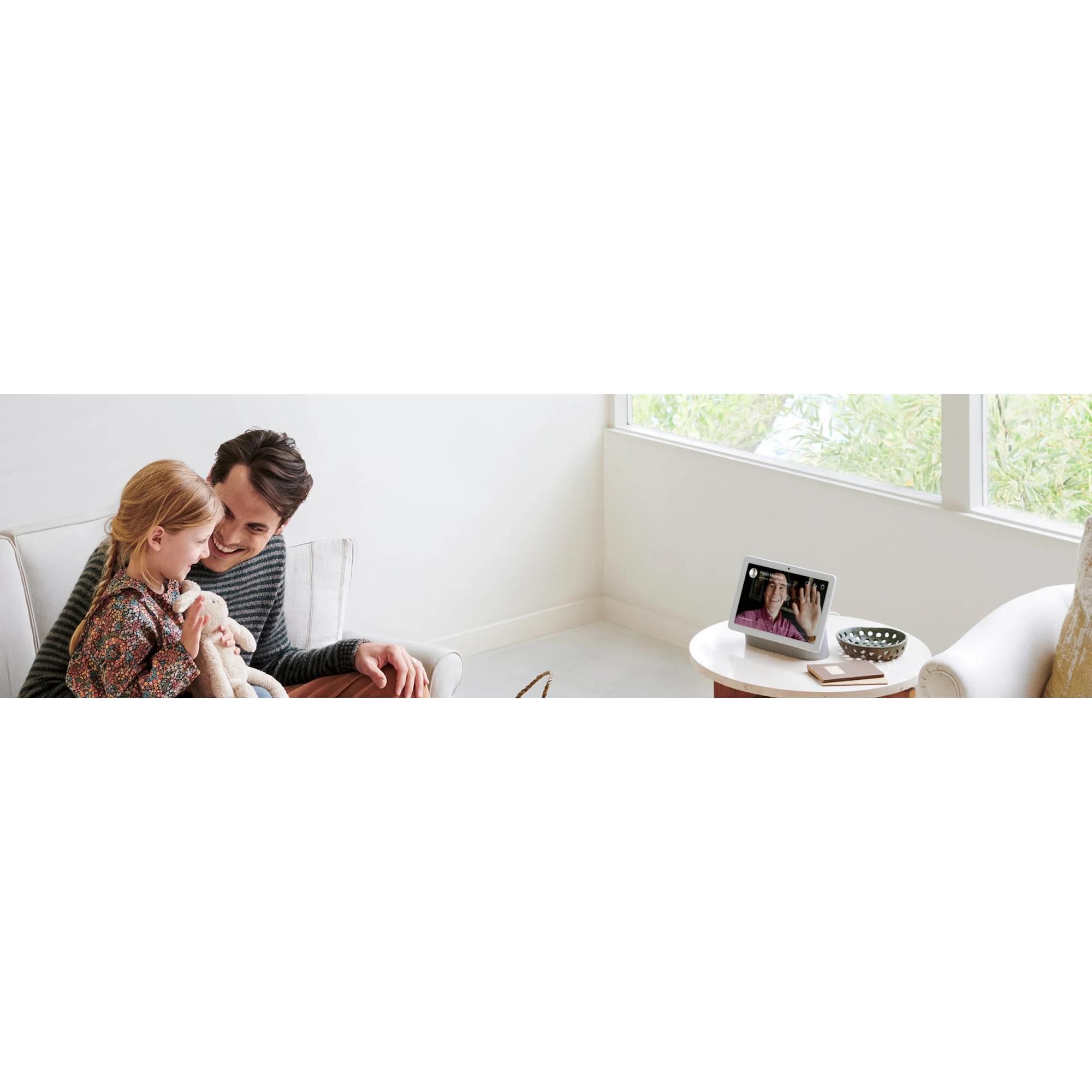 Google Nest Hub Max - Chalk + Yale Lock Electronic Deadbolt in Oil Rubbed Bronze, , large