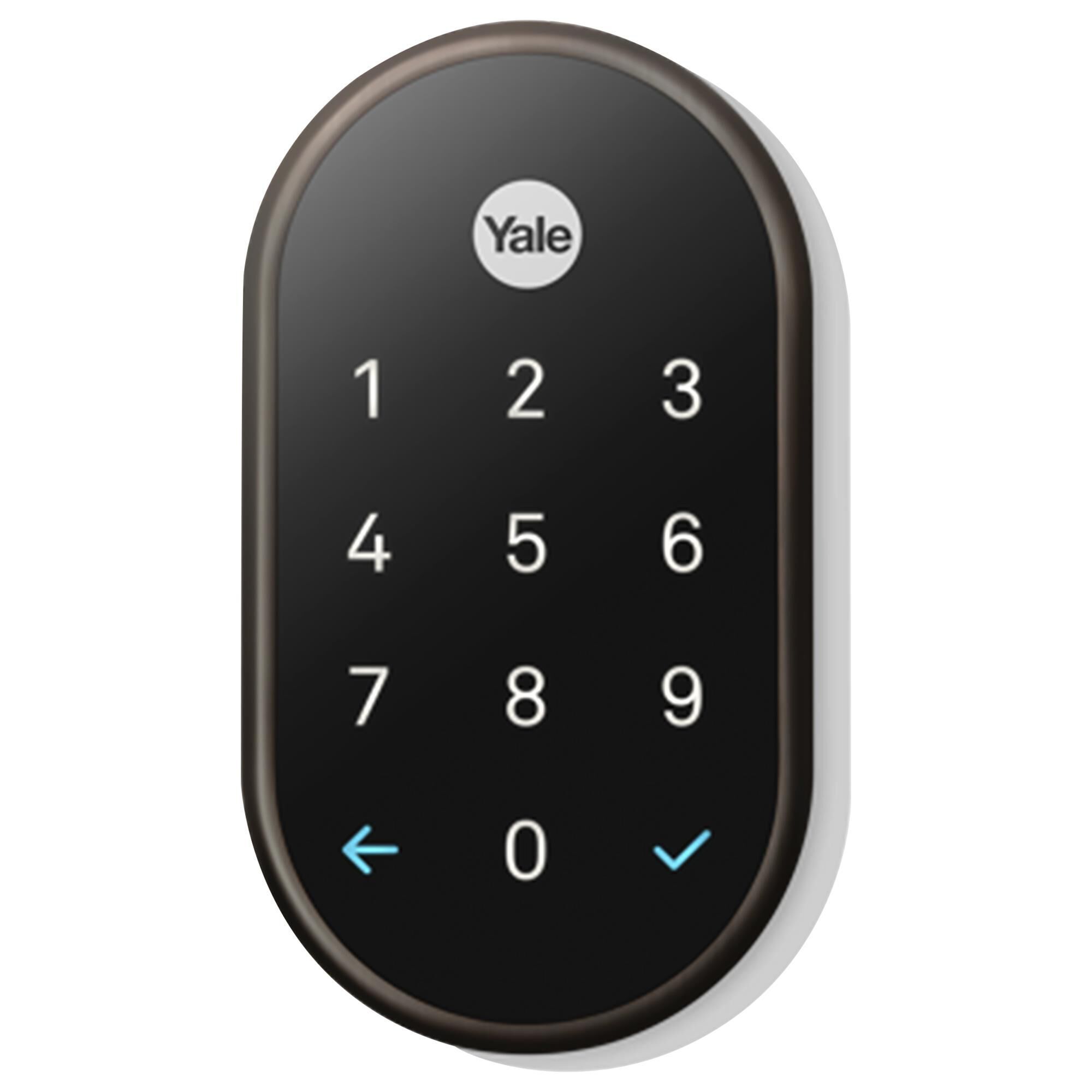 HP Nest Hub Max - Charcoal + Yale Lock Electronic Deadbolt in Oil Rubbed Bronze, , large