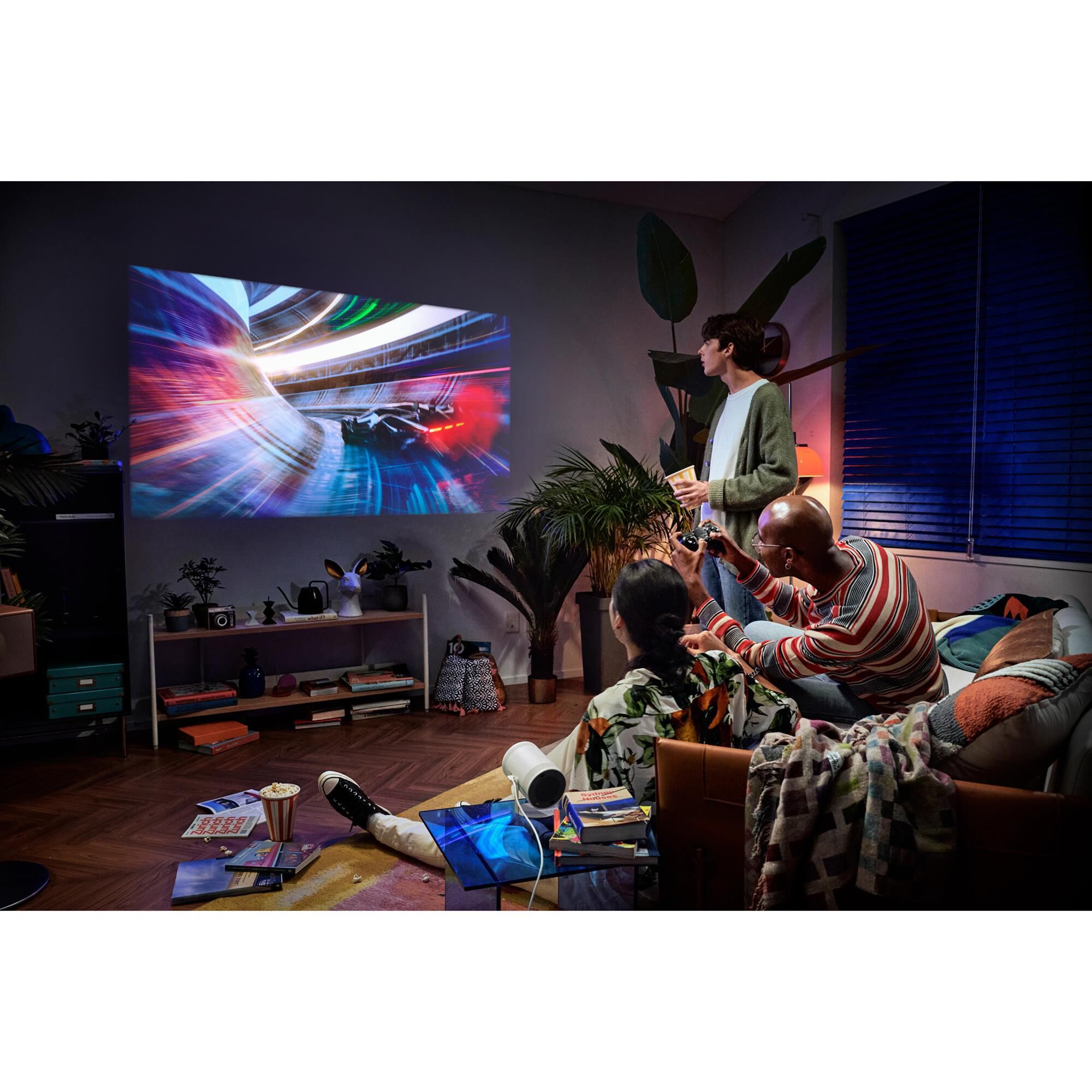 Samsung The Freestyle Smart Portable Projector with Case in Dark Green, , large