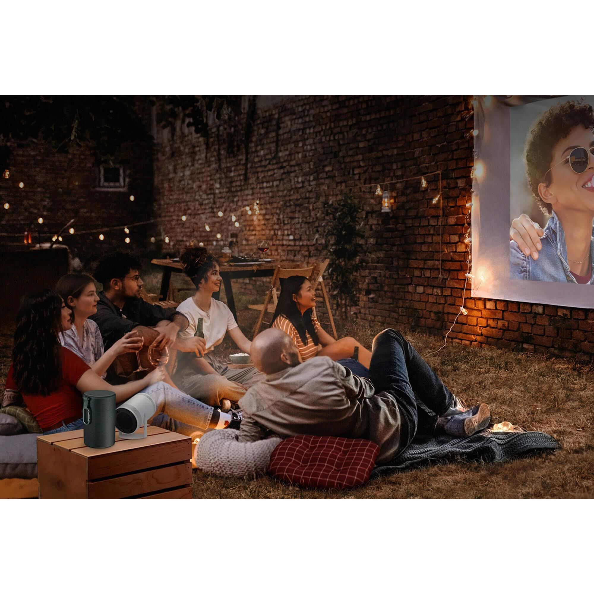 Samsung The Freestyle Smart Portable Projector with Case in Dark Green, , large