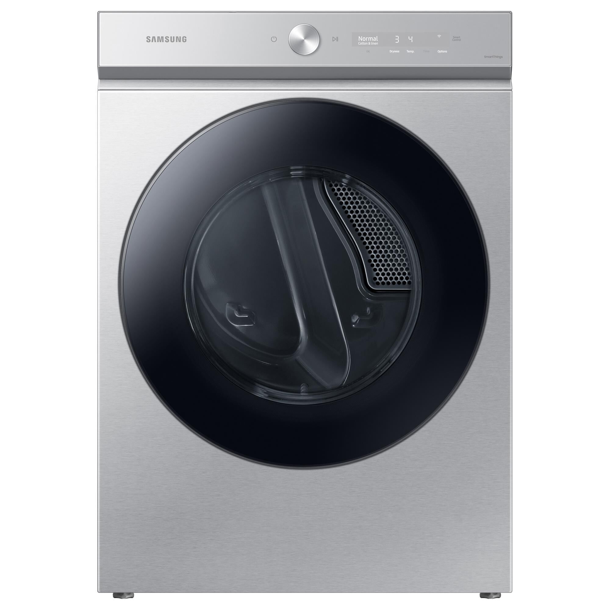 Samsung Bespoke 7.6 Cu. Ft. Front Load Electric Dryer with AI Optimal Dry and Super Speed Dry in Silver Steel, , large