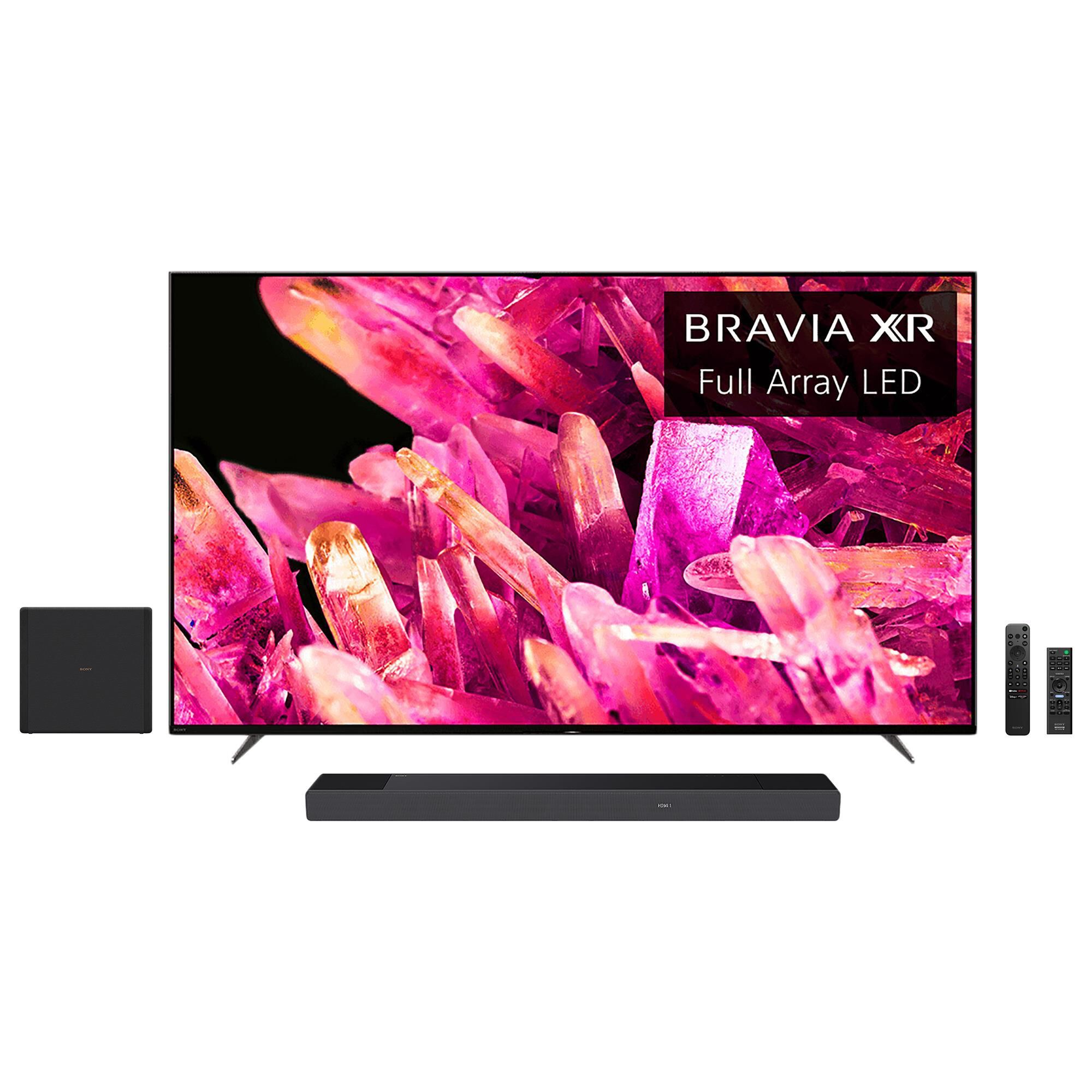Sony 55" Class X90K 4K LED HDR - Smart TV with Soundbar and 200W Subwoofer, , large