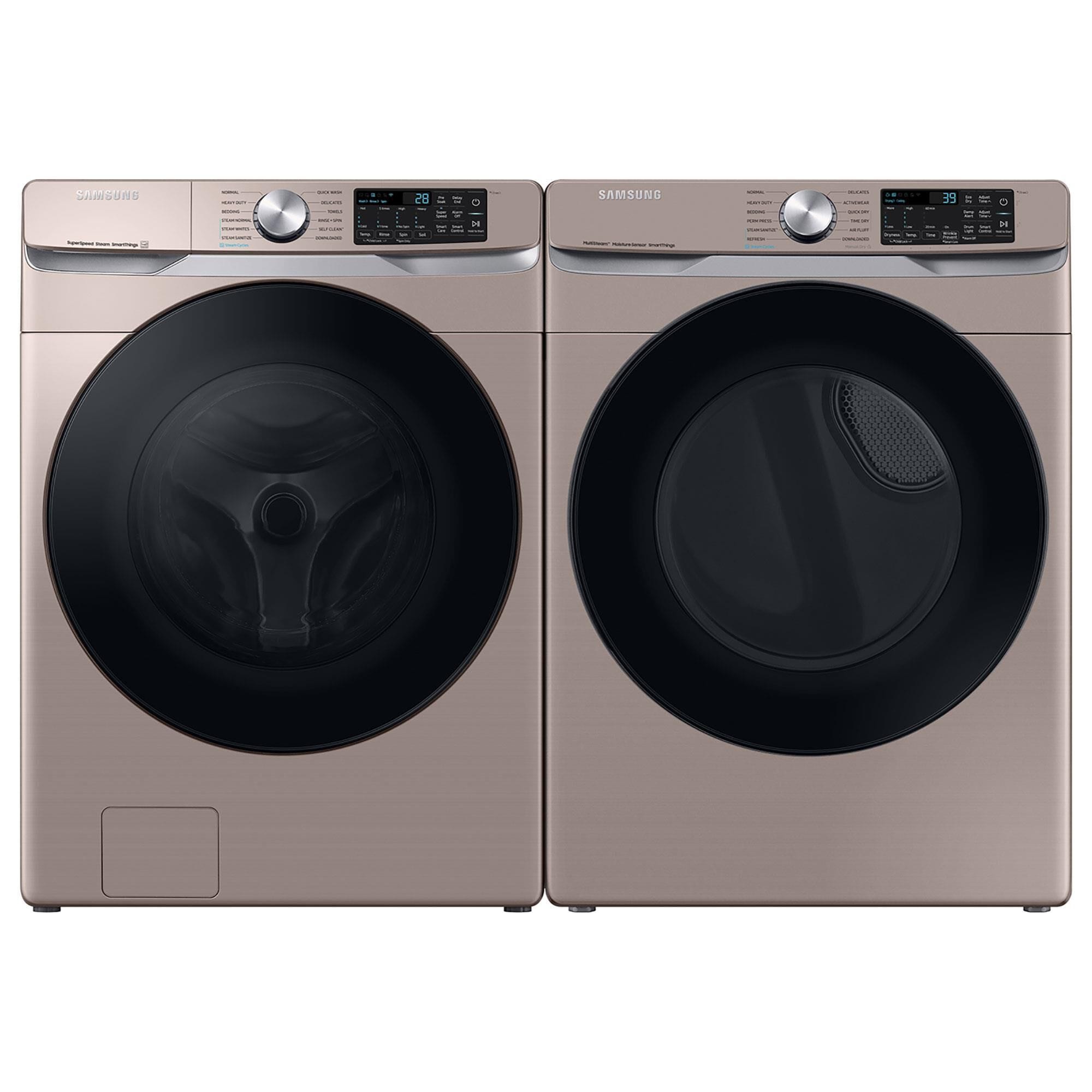 Samsung Appliance 4.5 Cu. Ft. Front Load Washer and 7.5 Cu. Ft. Electric Dryer Laundry Pair in Champagne, , large
