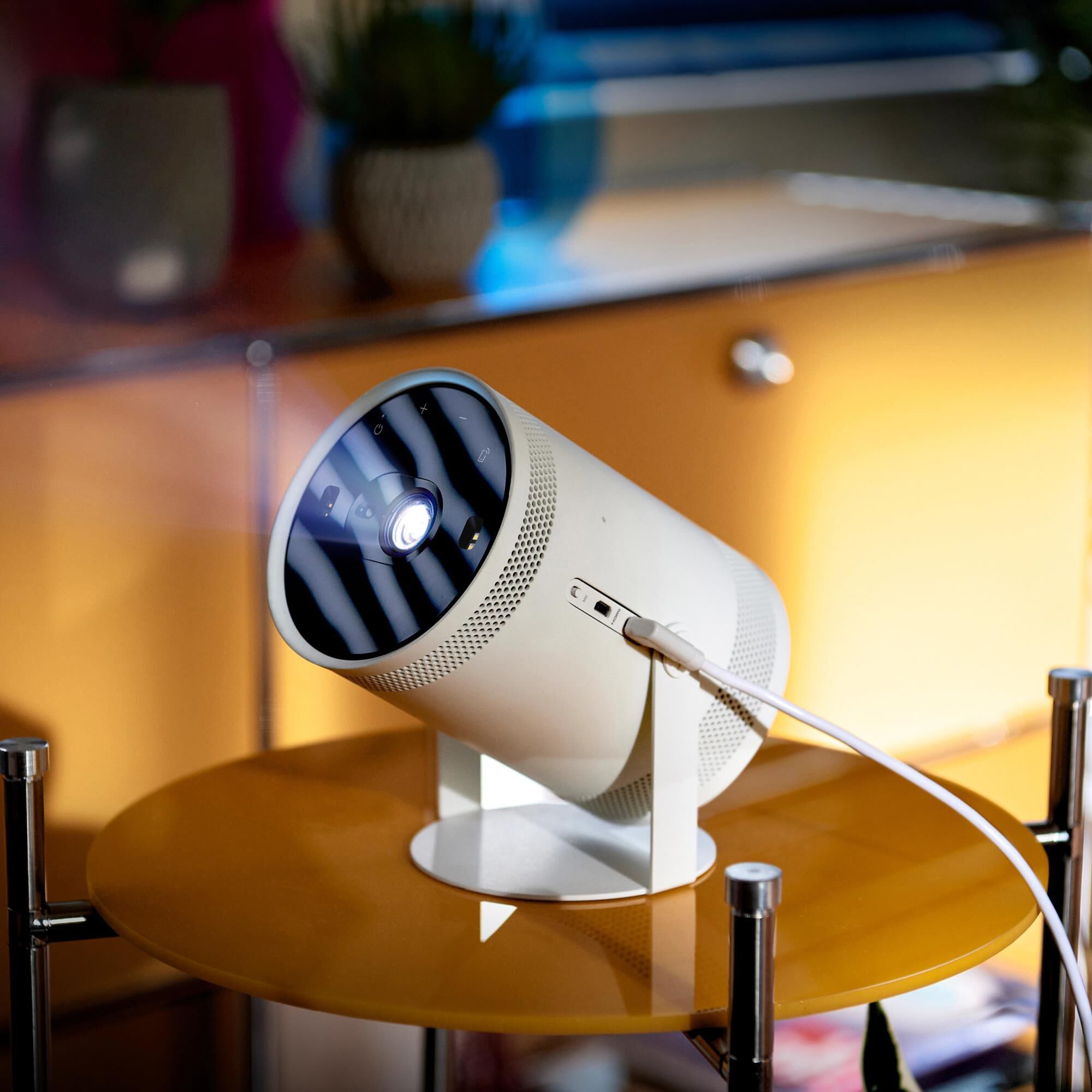 Samsung The Freestyle Projector and Battery Base in White, , large