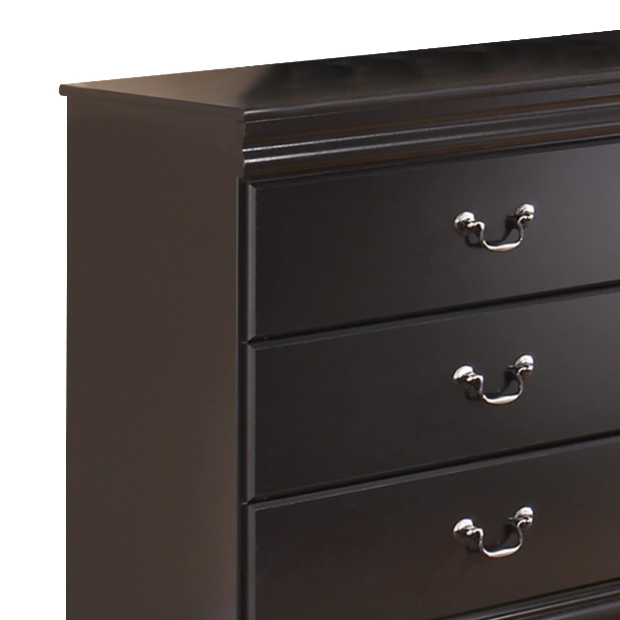 Signature Design by Ashley Huey Vineyard 6-Drawer Dresser and Mirror in Black, , large