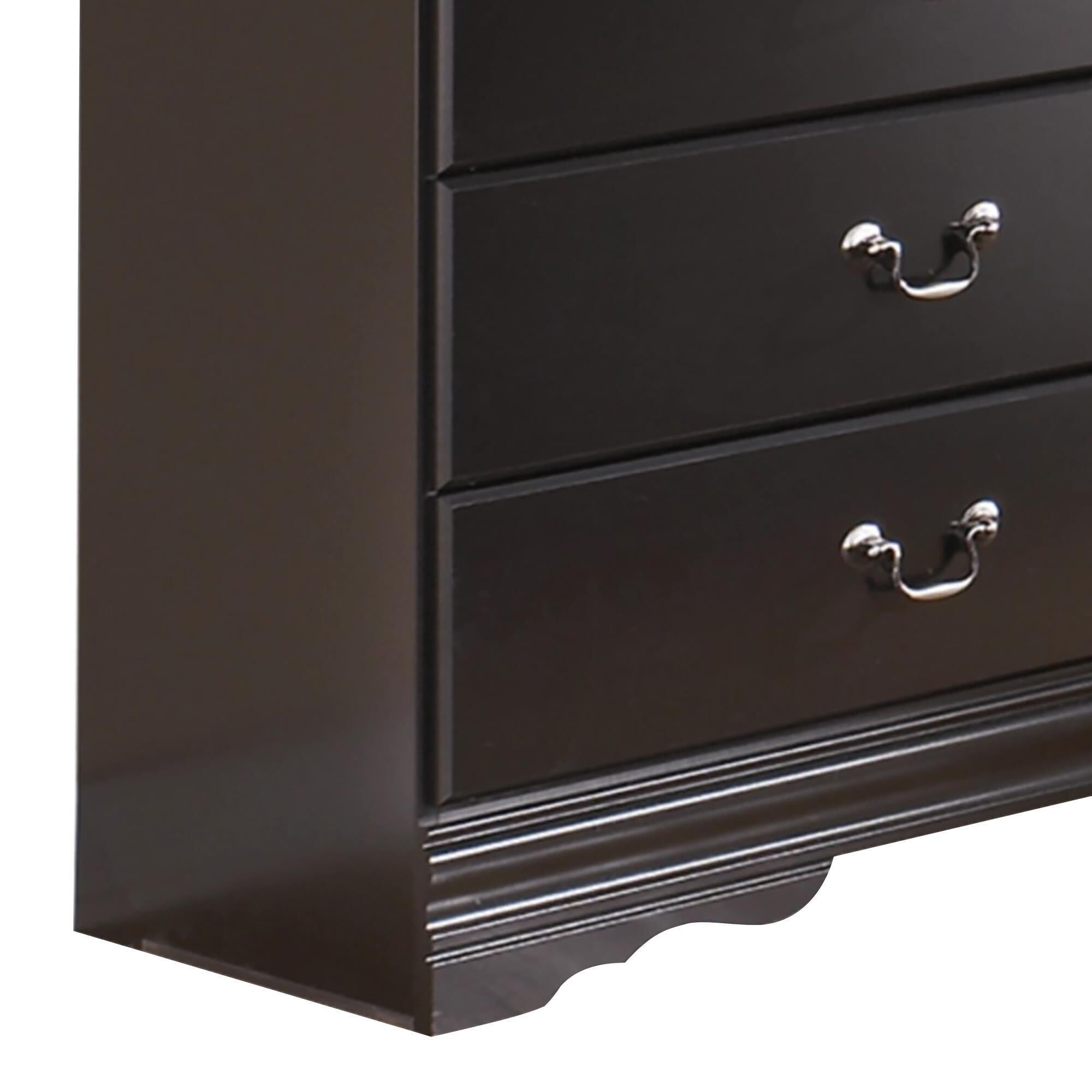 Signature Design by Ashley Huey Vineyard 6-Drawer Dresser and Mirror in Black, , large