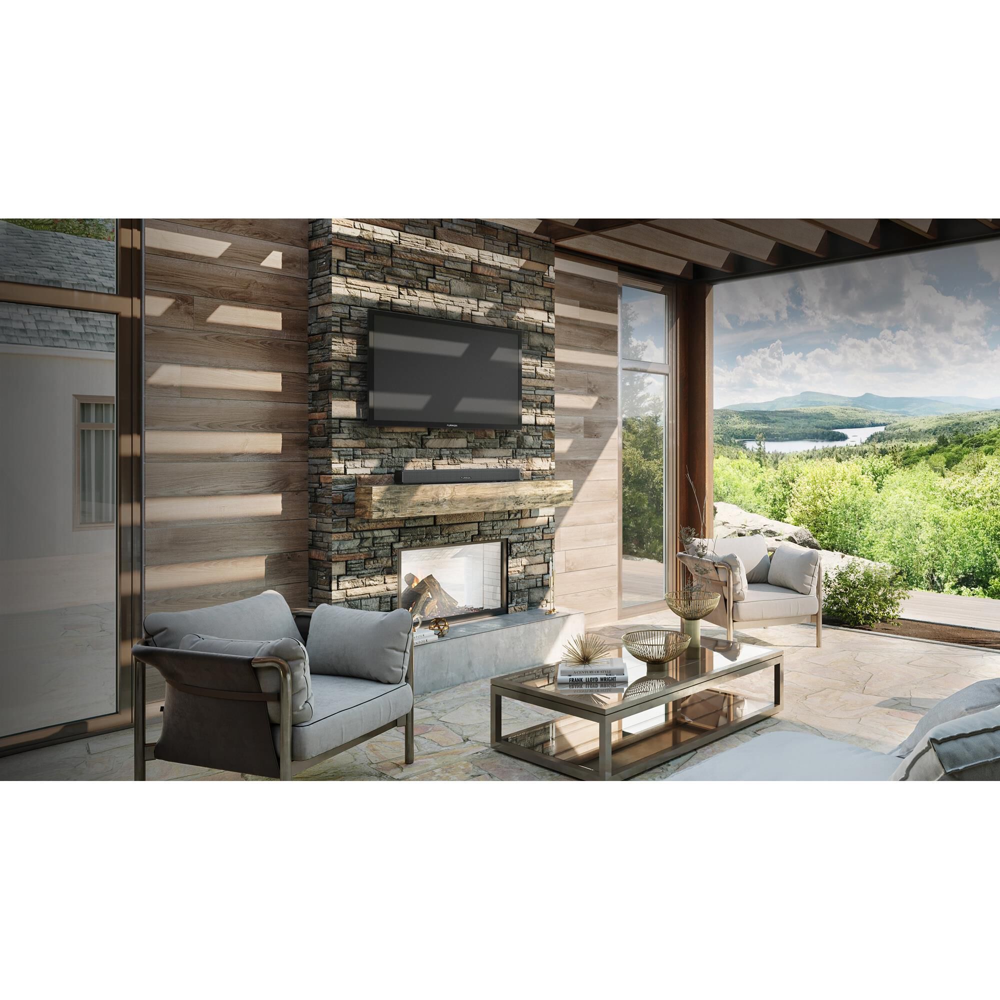 Furrion Aurora 55" Class Partial Sun Outdoor 4K LED UHD - Smart TV with Gray Cover, , large