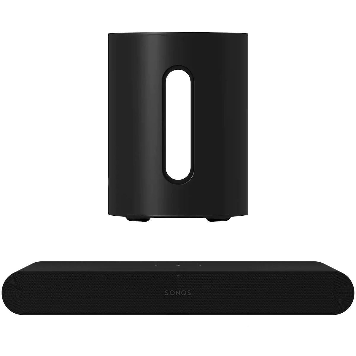 SONOS Ray Soundbar Speaker + SUB Mini in Black, , large