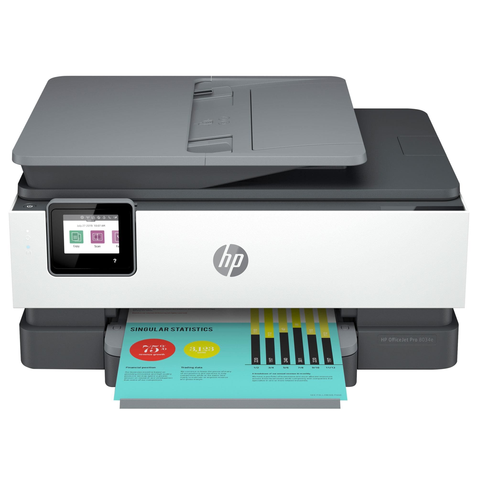 HP OfficeJet Pro 8034e All-In-One Printer in White, , large