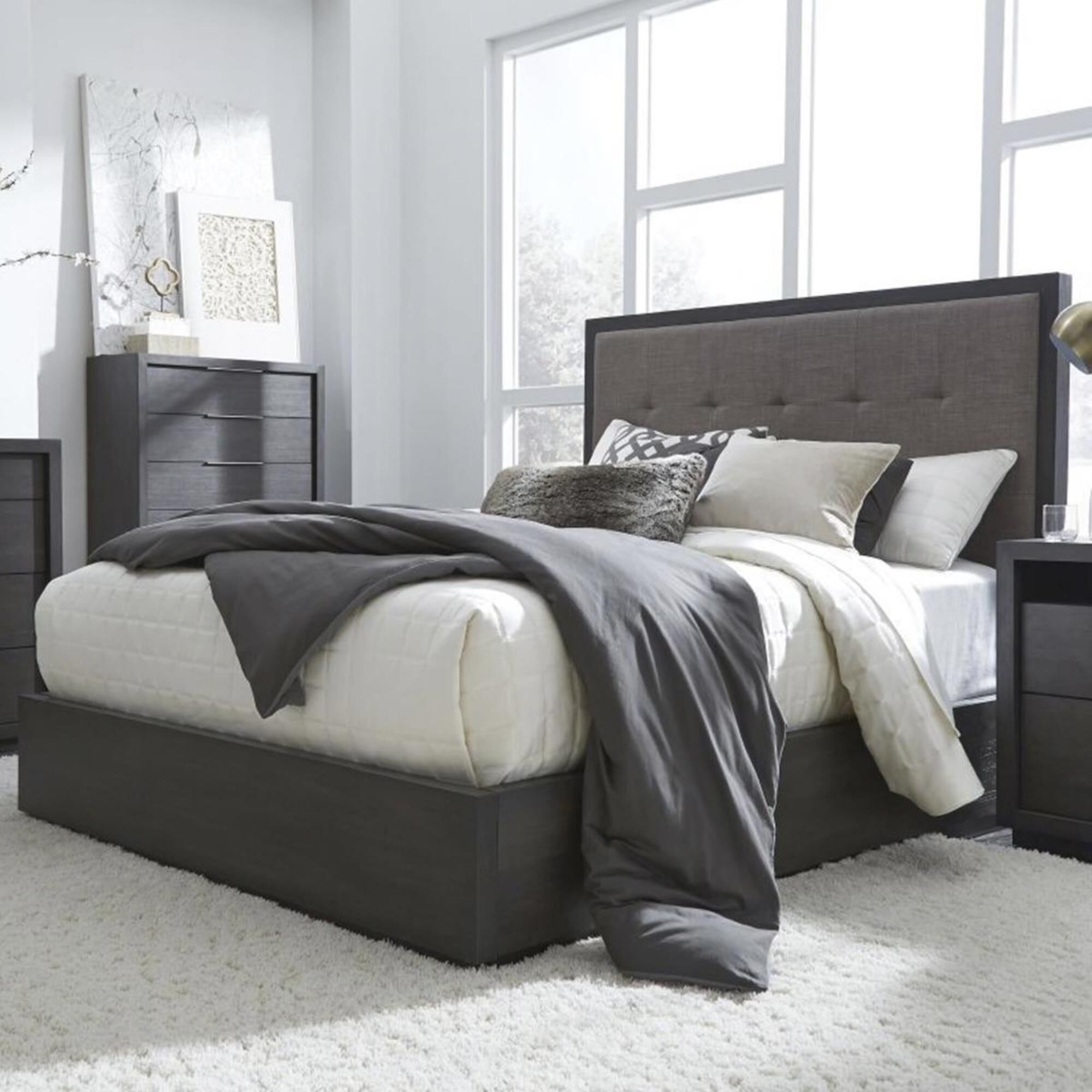 Urban Home Oxford 5-Piece King Bedroom Set in Basalt Grey, , large