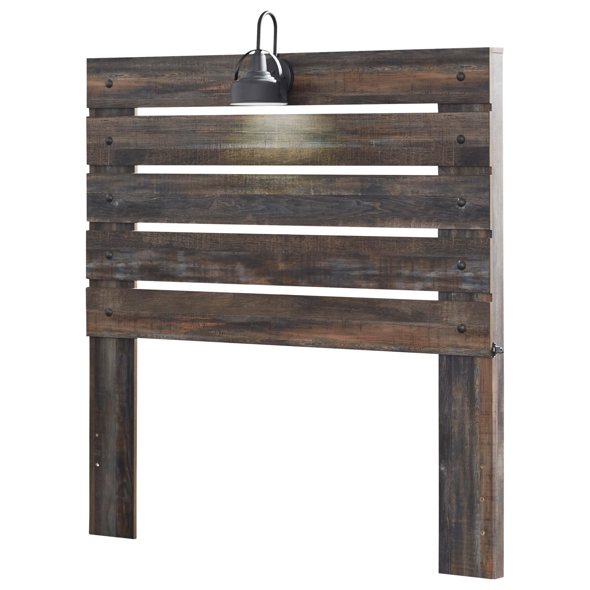 Signature Design by Ashley Drystan Full Panel Bed with Storage in Brown Rustic, , large