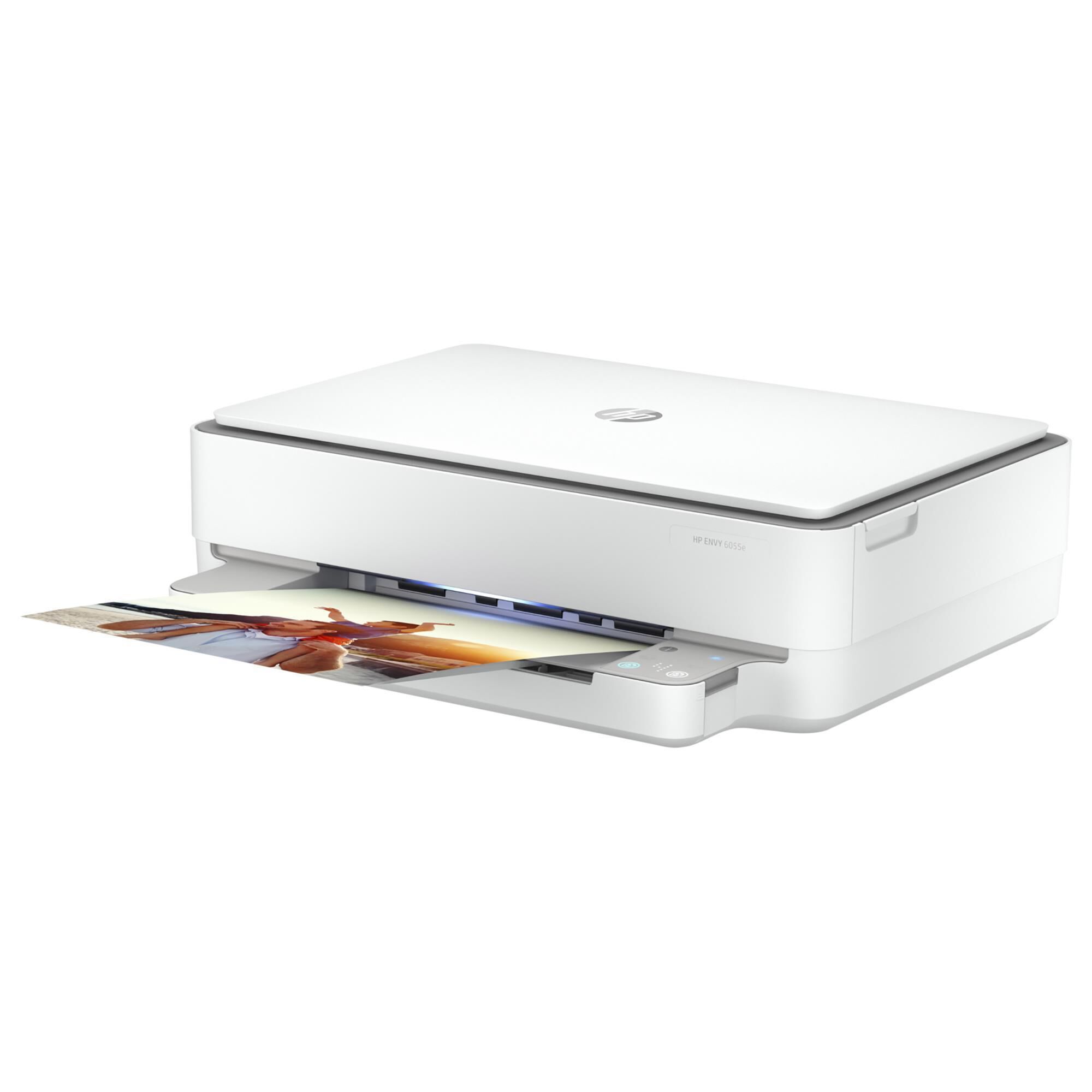 HP 15.6" Laptop, Intel Core i3, 8GB/256GB SSD, Windows 11 + Envy 6055e All-In-One Printer in White, , large