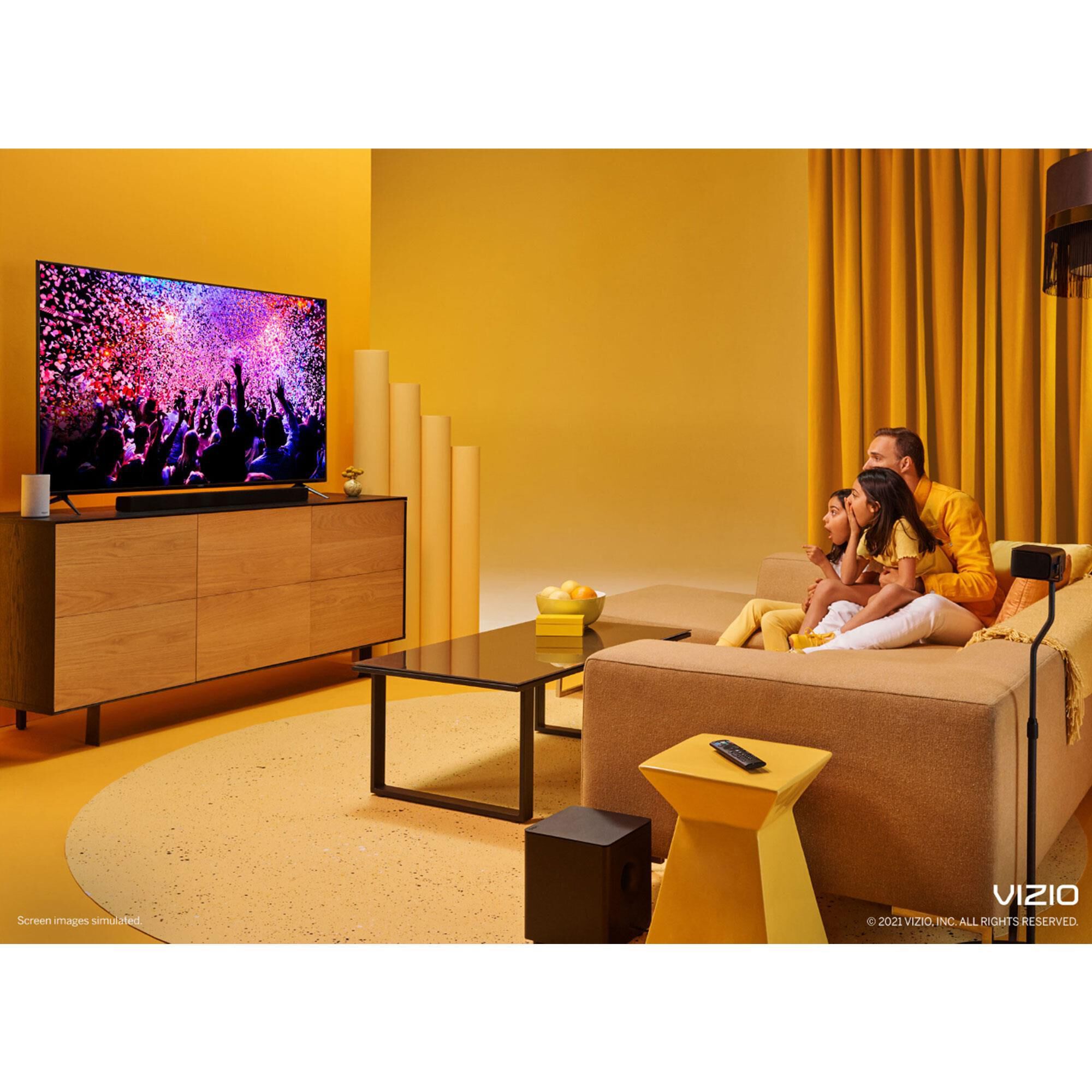 VIZIO 75" Class V-Series 4K LED HDR - Smart TV with 5.1 Home Theater Sound Bar in Black, , large