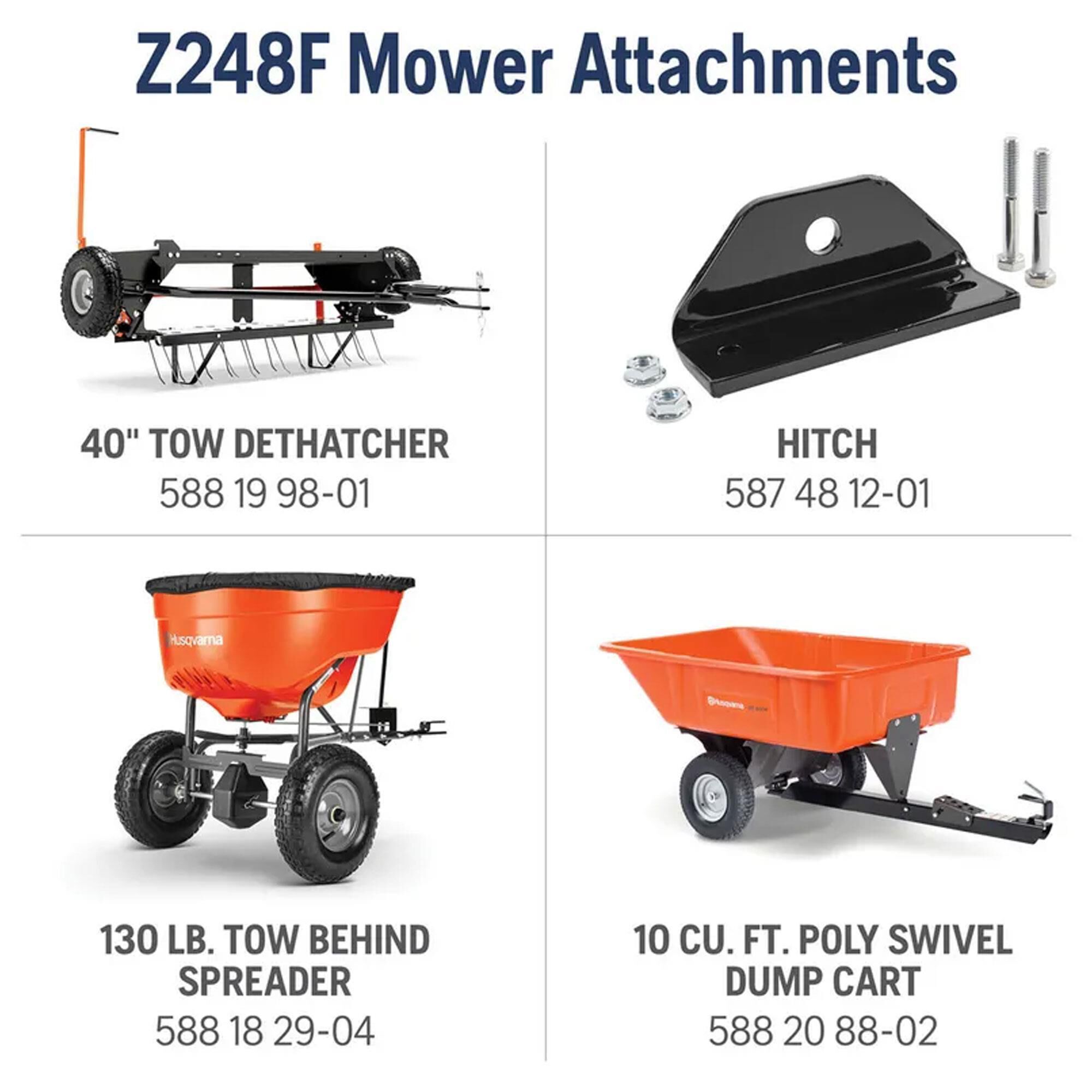 Husqvarna 21.5-HP 48" Gas-Powered Riding Lawn Mower, , large
