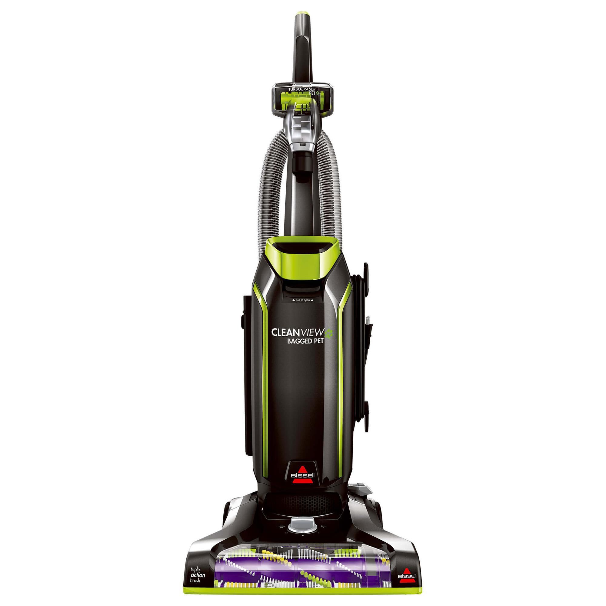 Bissell CleanView Bagged Pet Upright Vacuum in Black and Chacha Lime, , large