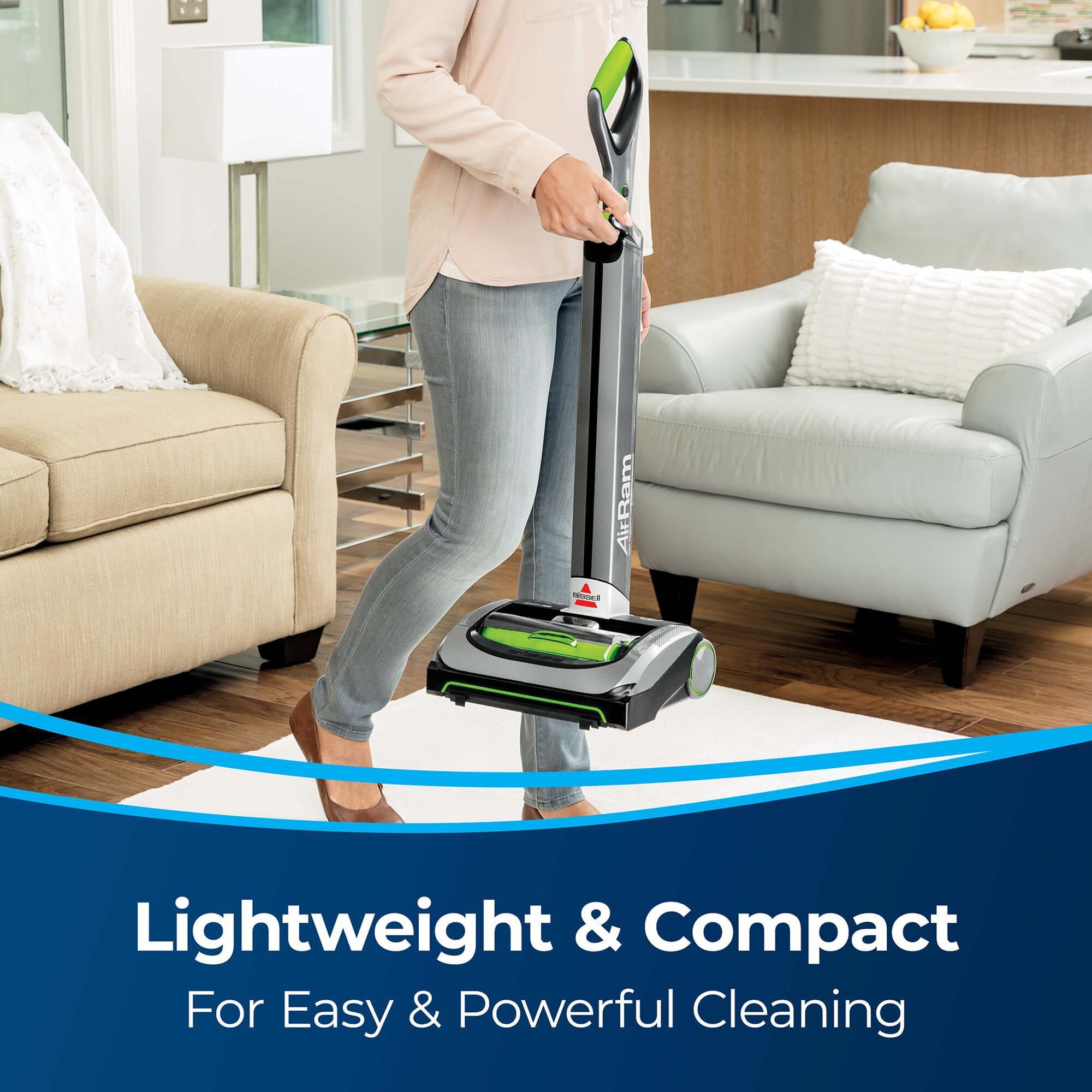 Bissell AirRam Cordless Stick Vacuum in Titanium and Chacha Lime, , large