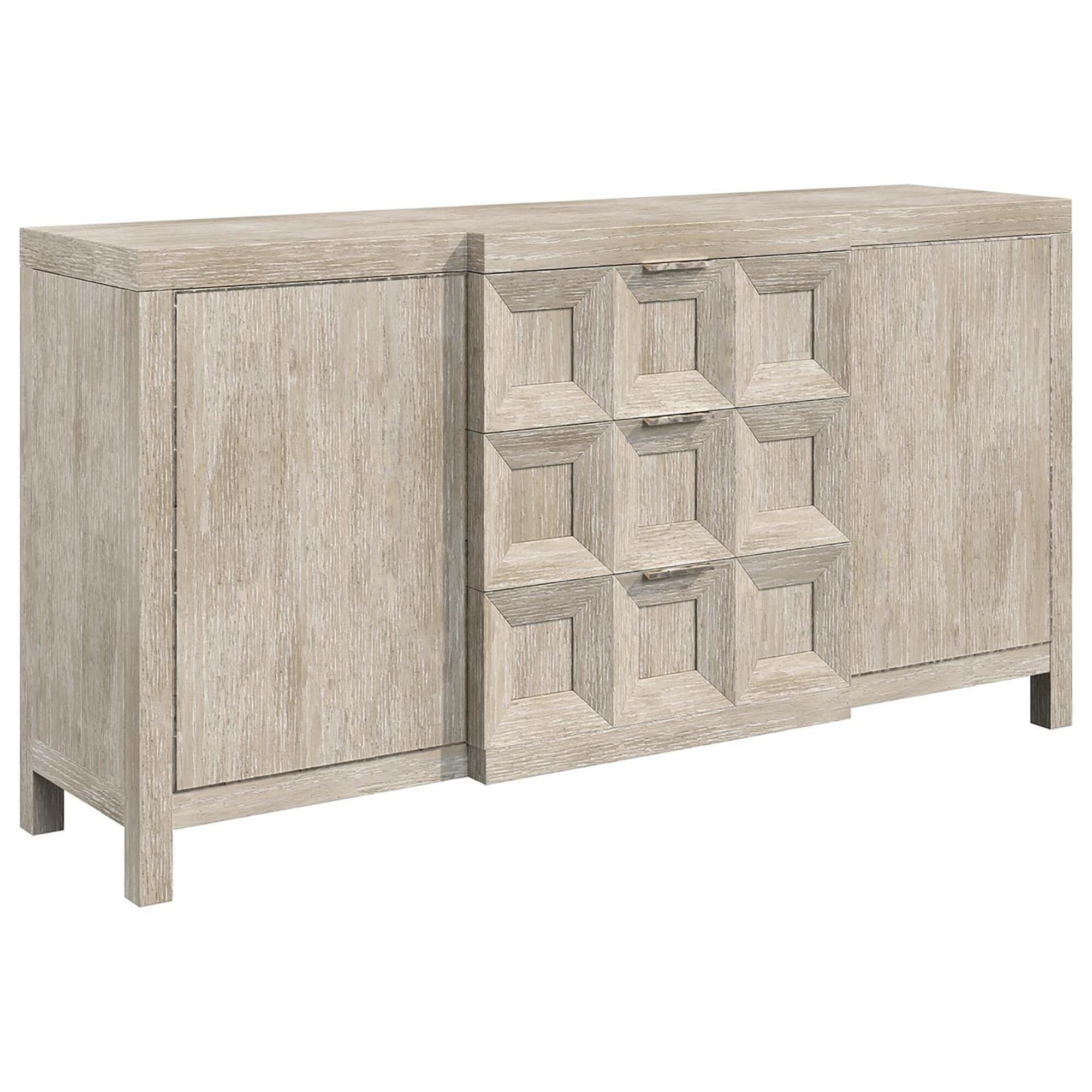 Bernhardt Prado Buffet Cabinet in Tawny and Bright Graphite, , large