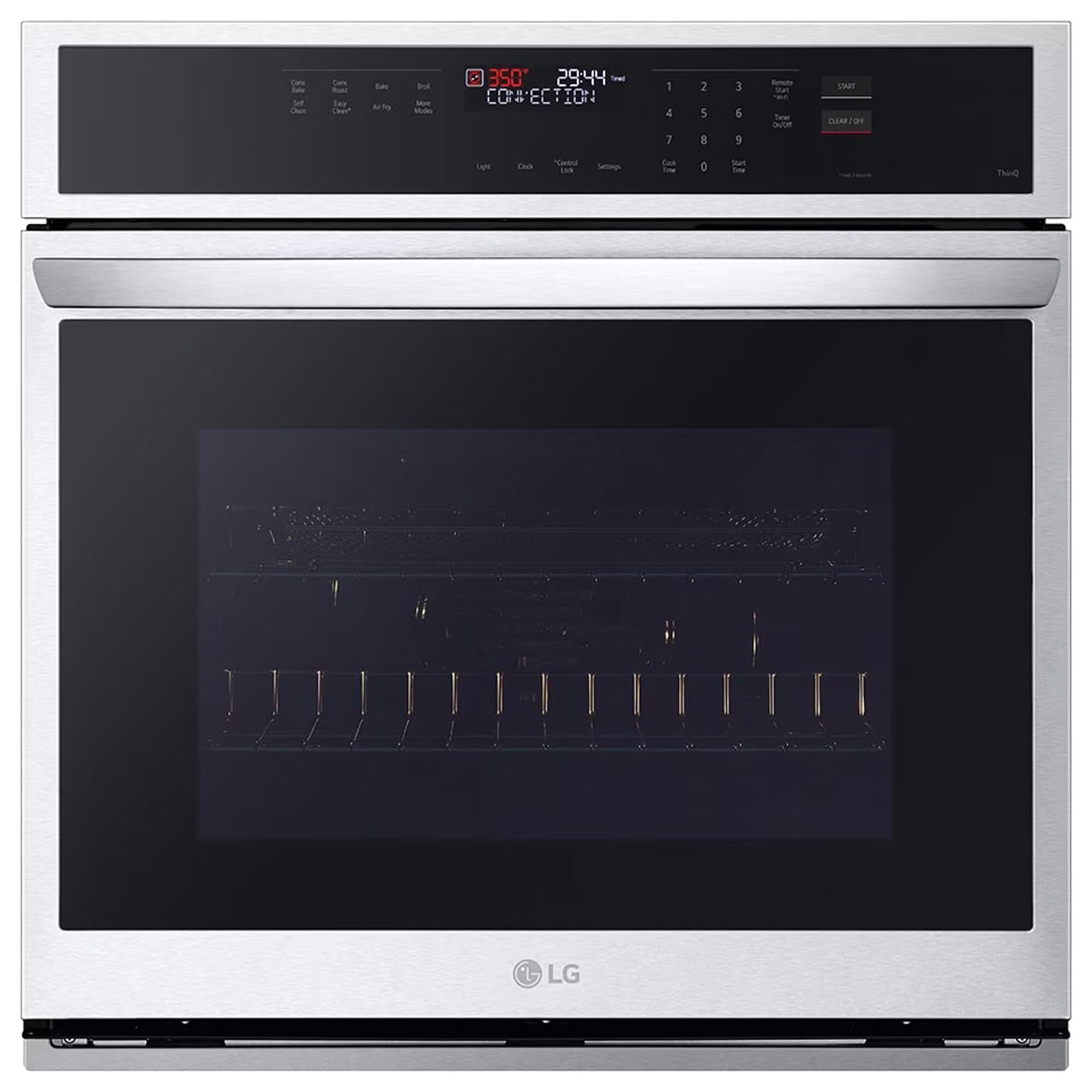 LG 4.7 cu. ft. Smart Single Wall Oven with Fan Convection, Air Fry, PrintProof Stainless Steel, , large