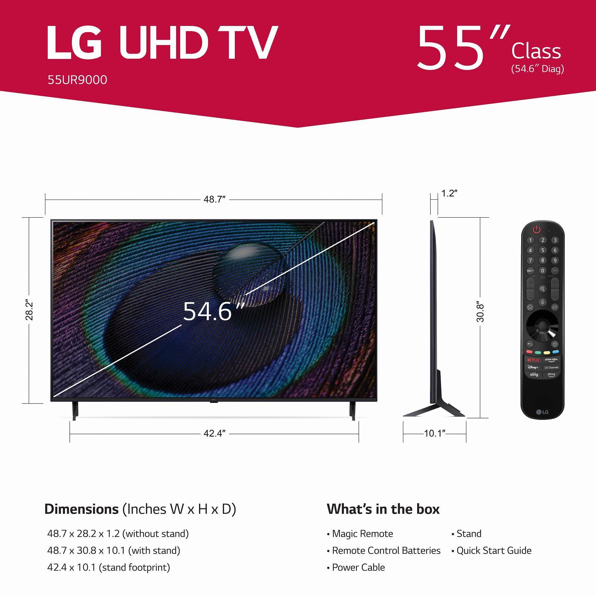 LG 55" Class UR9000 LED 4K UHD with ThinQ AI in Black - Smart TV, , large