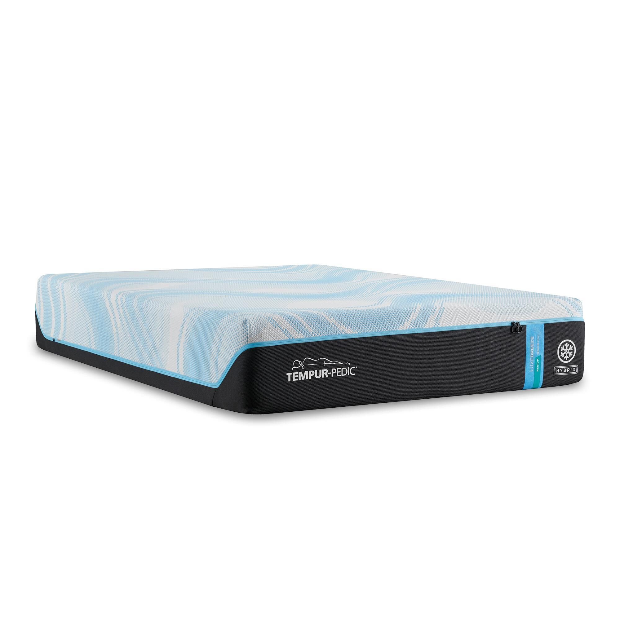 Tempur-Pedic ProBreeze 2.0 Medium Hybrid Queen Mattress with High Profile Box Spring, , large