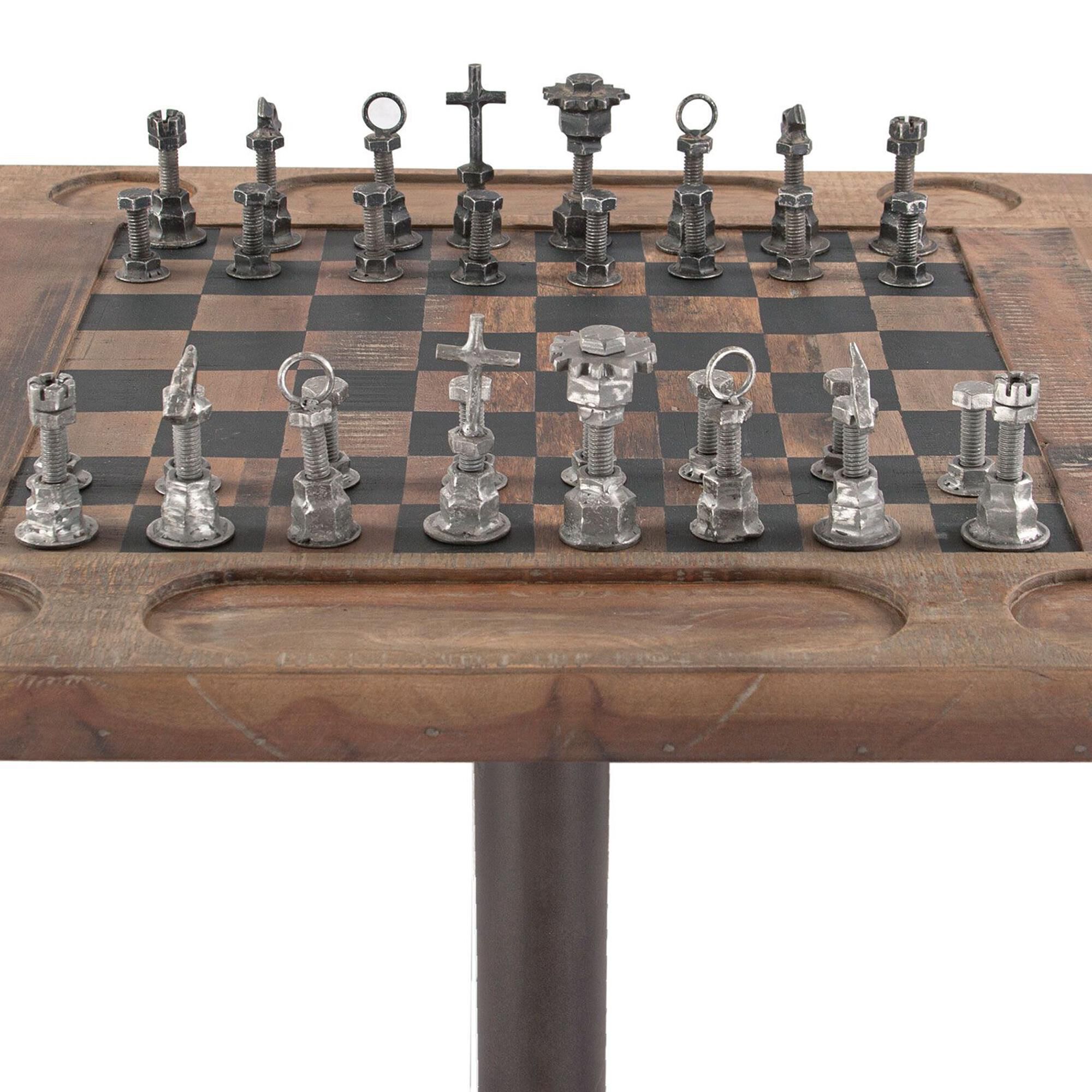 Home Trends & Design Eiffel 30" Chess Bistro Table, , large