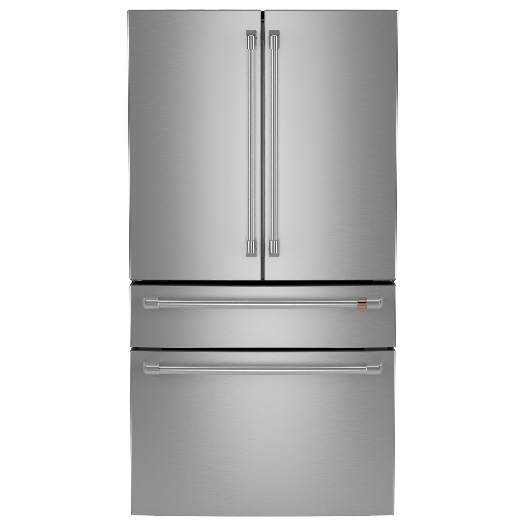 Cafe 28.7 Cu. Ft. Smart 4-Door Refrigerator with Dual Dispense AutoFill Pitcher with Pro Handle in Stainless Steel