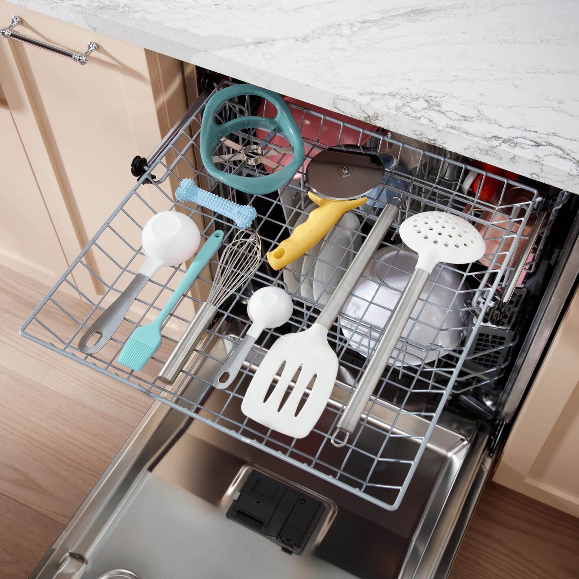 GE Appliances 24" Built-In Bar Handle Dishwasher with 47 dBA Quiet Package in Fingerprint Resistant Slate, , large