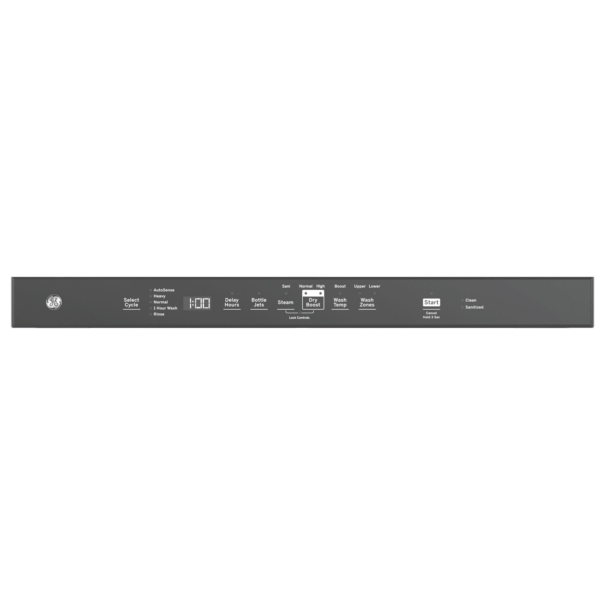 GE Appliances 24" Built-In Bar Handle Dishwasher with 45 dBA Quiet Package in Black, , large