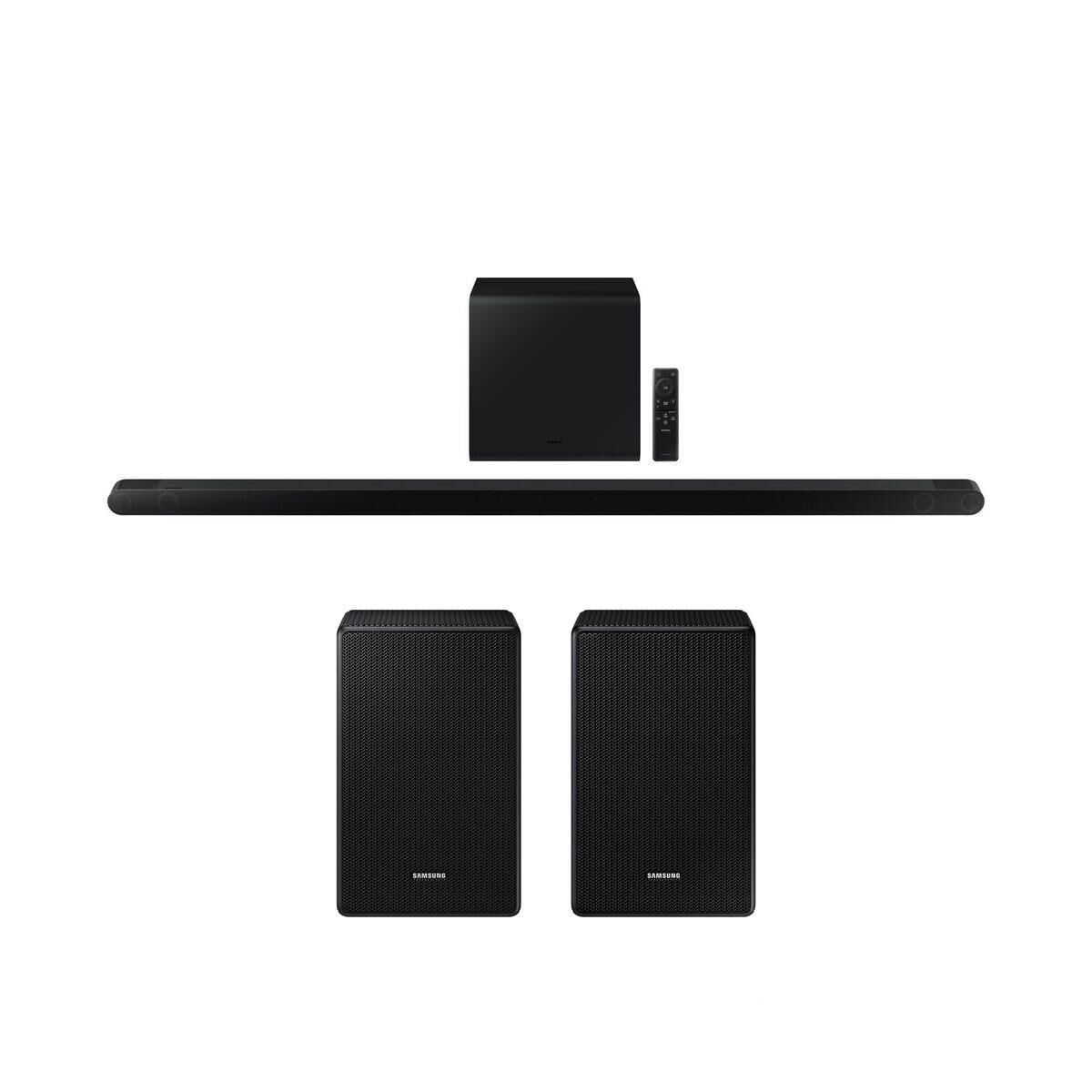 Samsung 3.1.2 Channel Soundbar with Wireless Subwoofer + Wireless Rear Speaker Kit with Dolby Atmos, , large