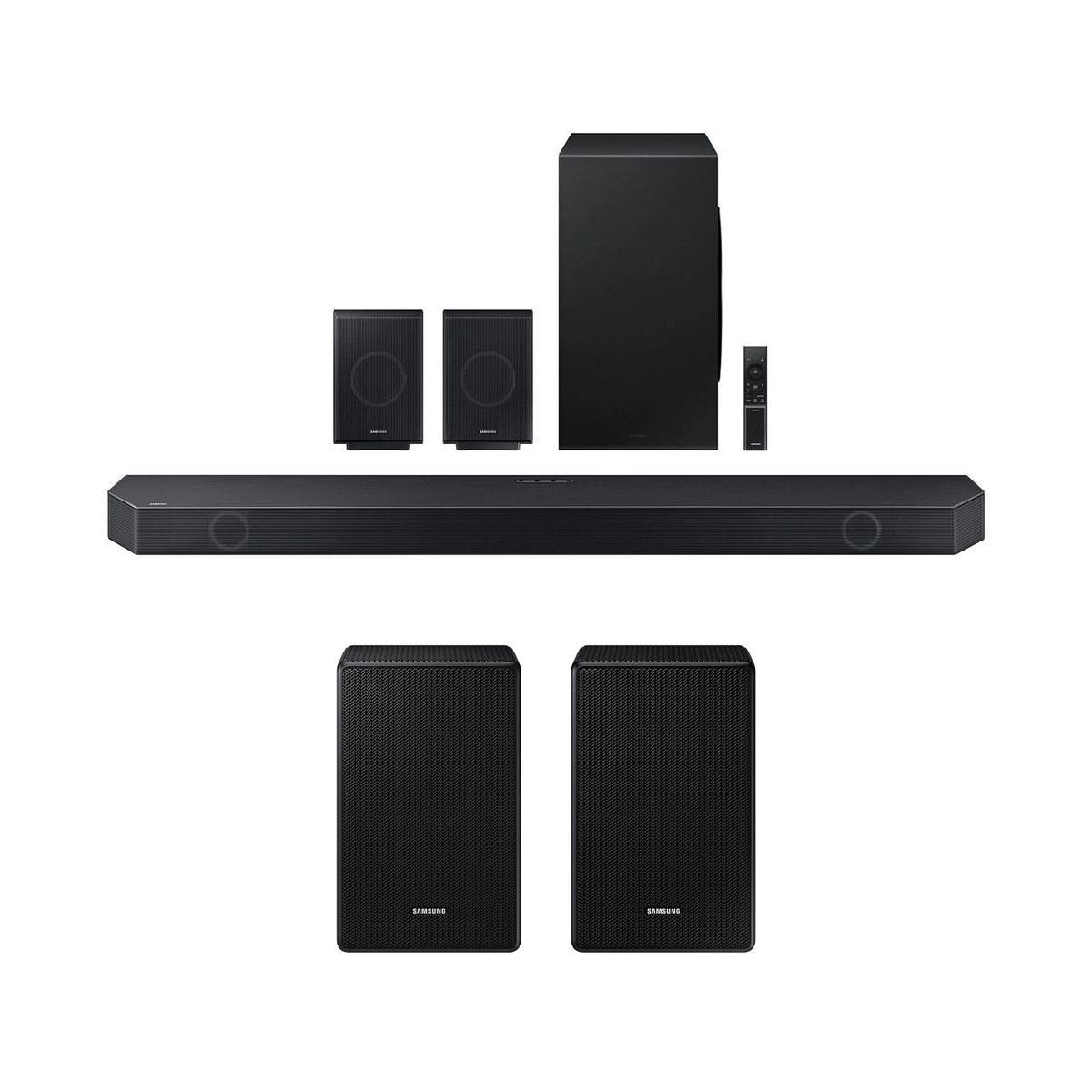Samsung 11.1.4ch Atmos Soundbar + Wireless Rear Speaker Kit with Dolby Atmos
, , large
