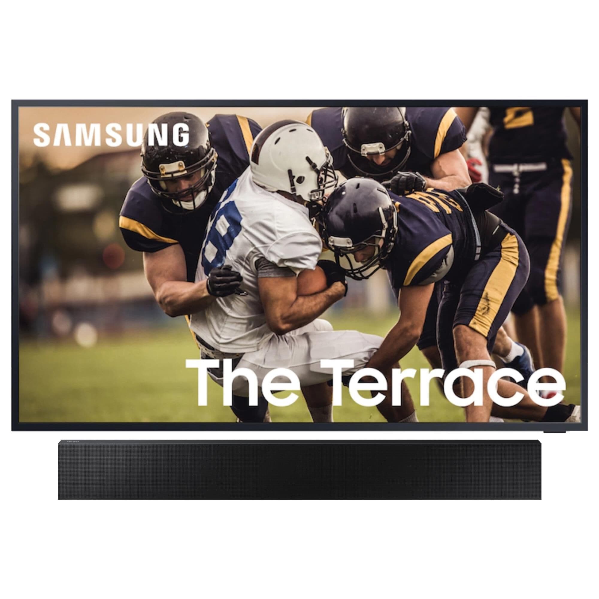 Samsung 75" Terrace Outdoor Qled Tv with Outdoor Soundbar System, , large