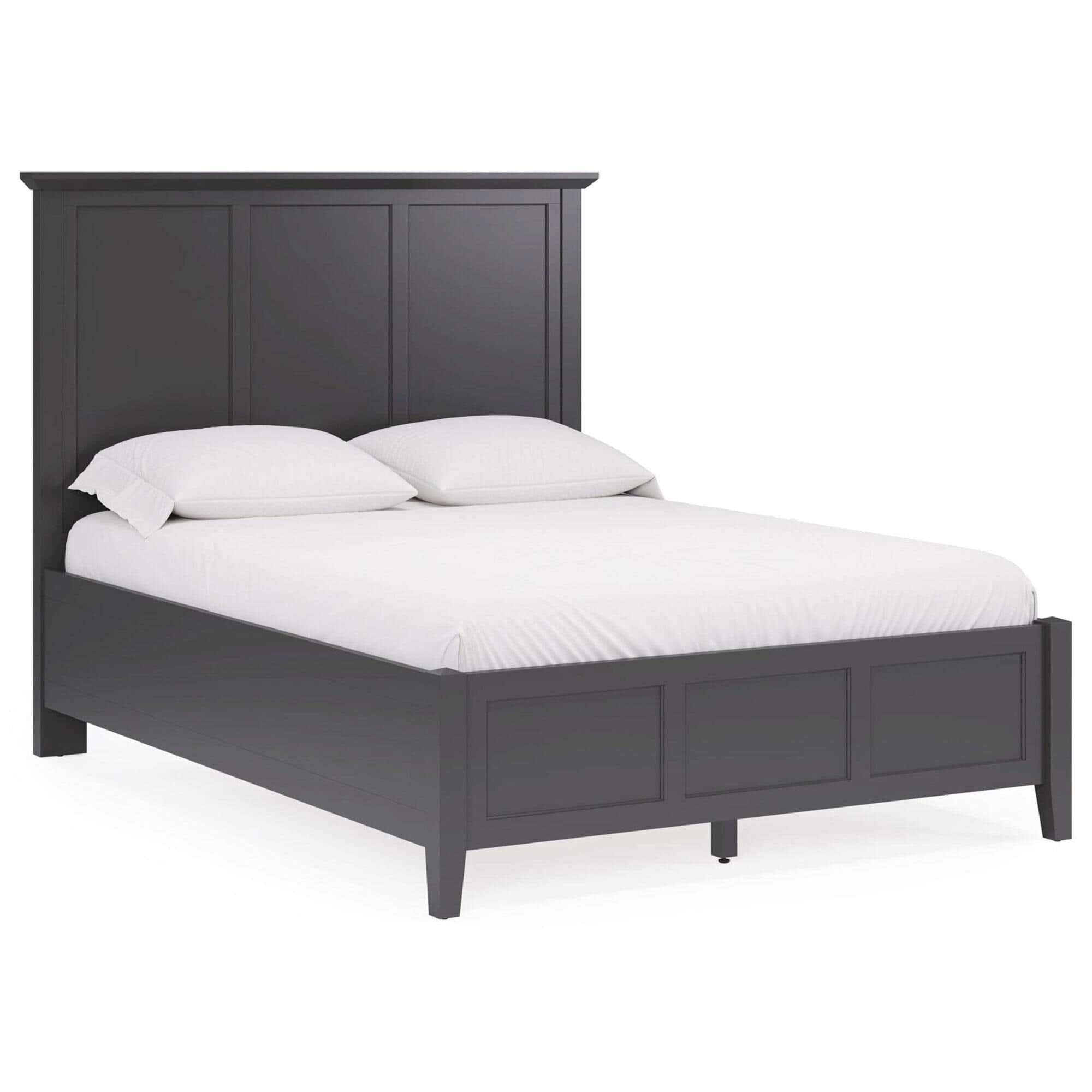 Urban Home Grace Eastern King Panel Bed in Raven Black