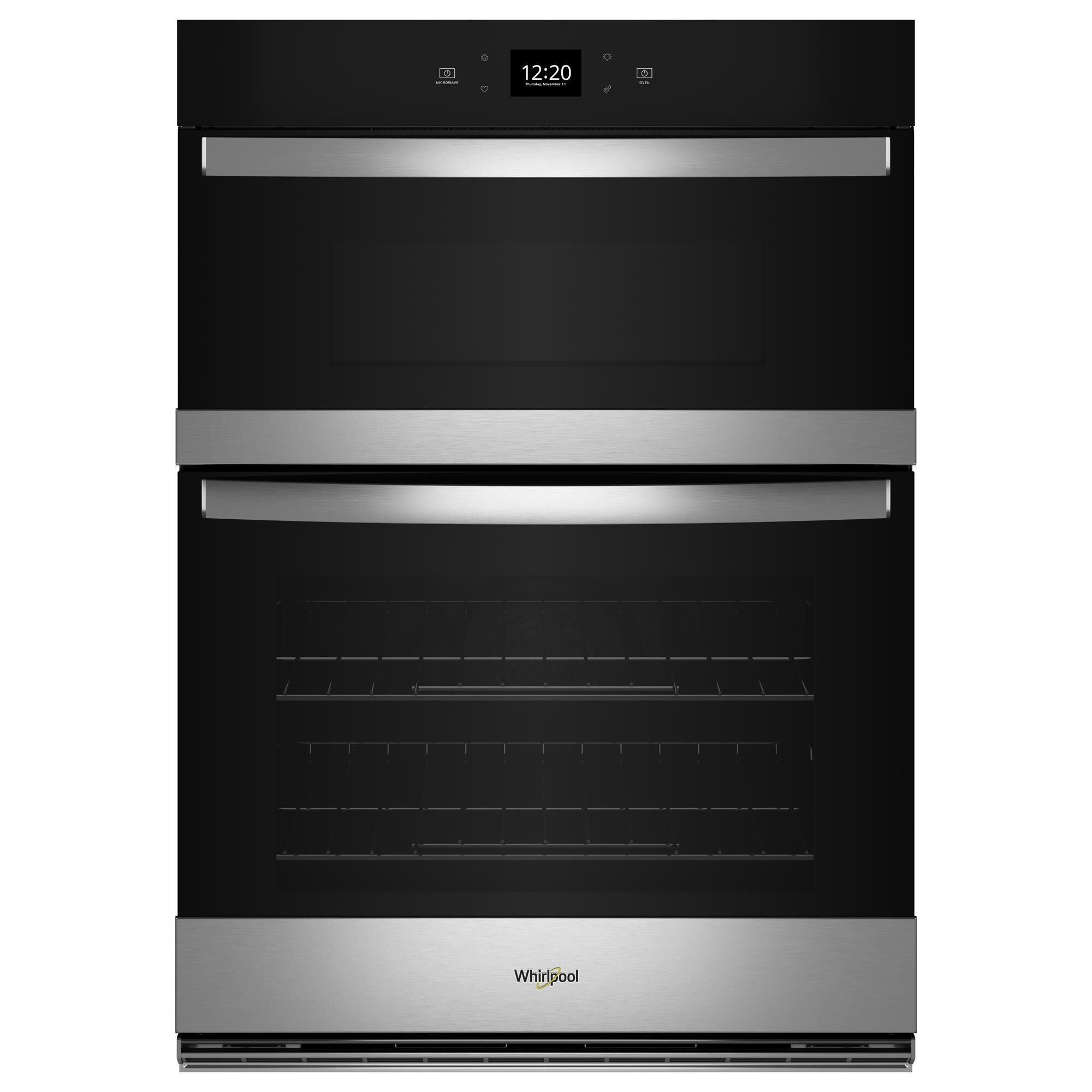 Whirlpool 30" Smart Built-In Electric Combination Wall Oven with Air Fry in Fingerprint Resistant Stainless Steel
