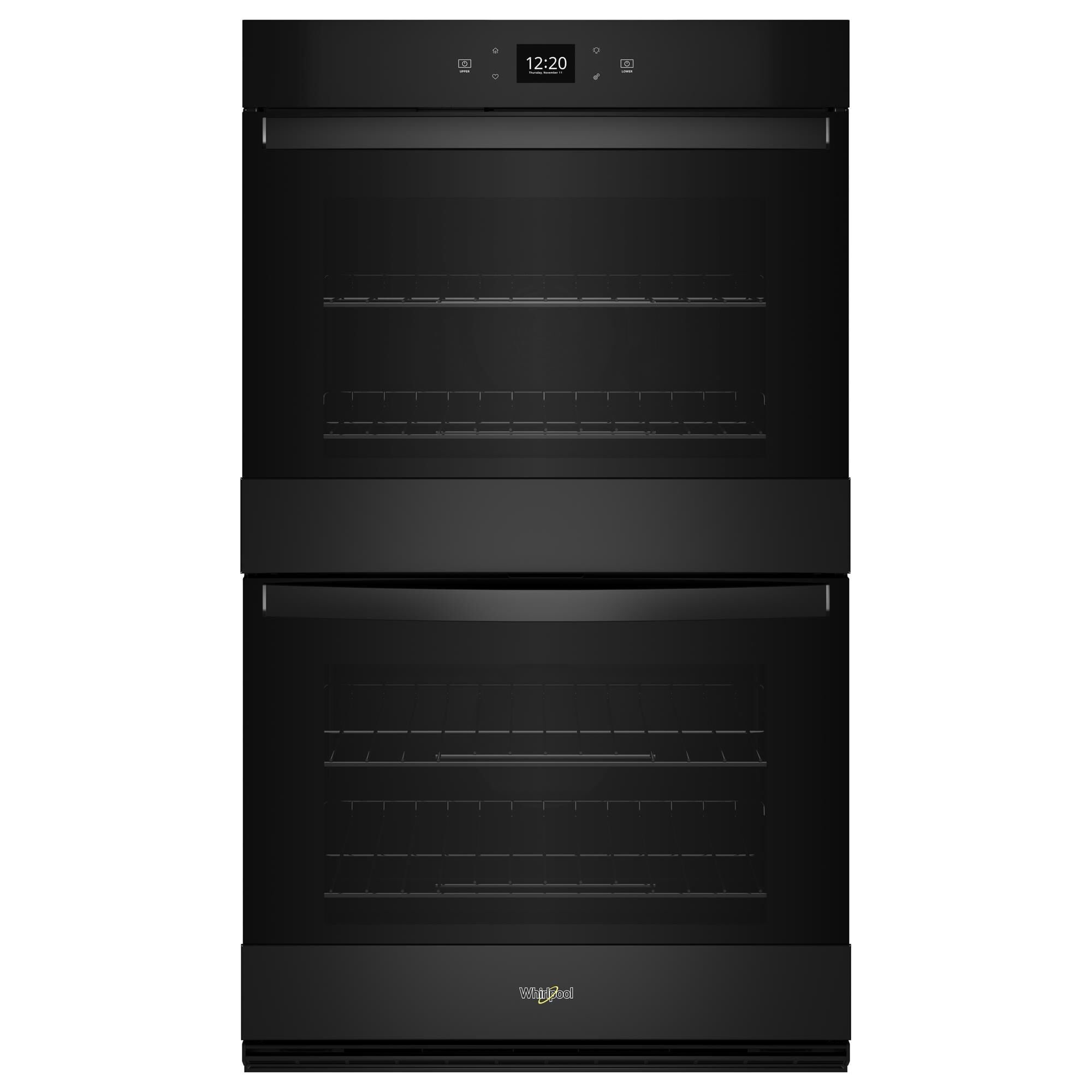 Whirlpool 30" Smart Built-In Electric Convection Double Wall Oven with Air Fry in Black