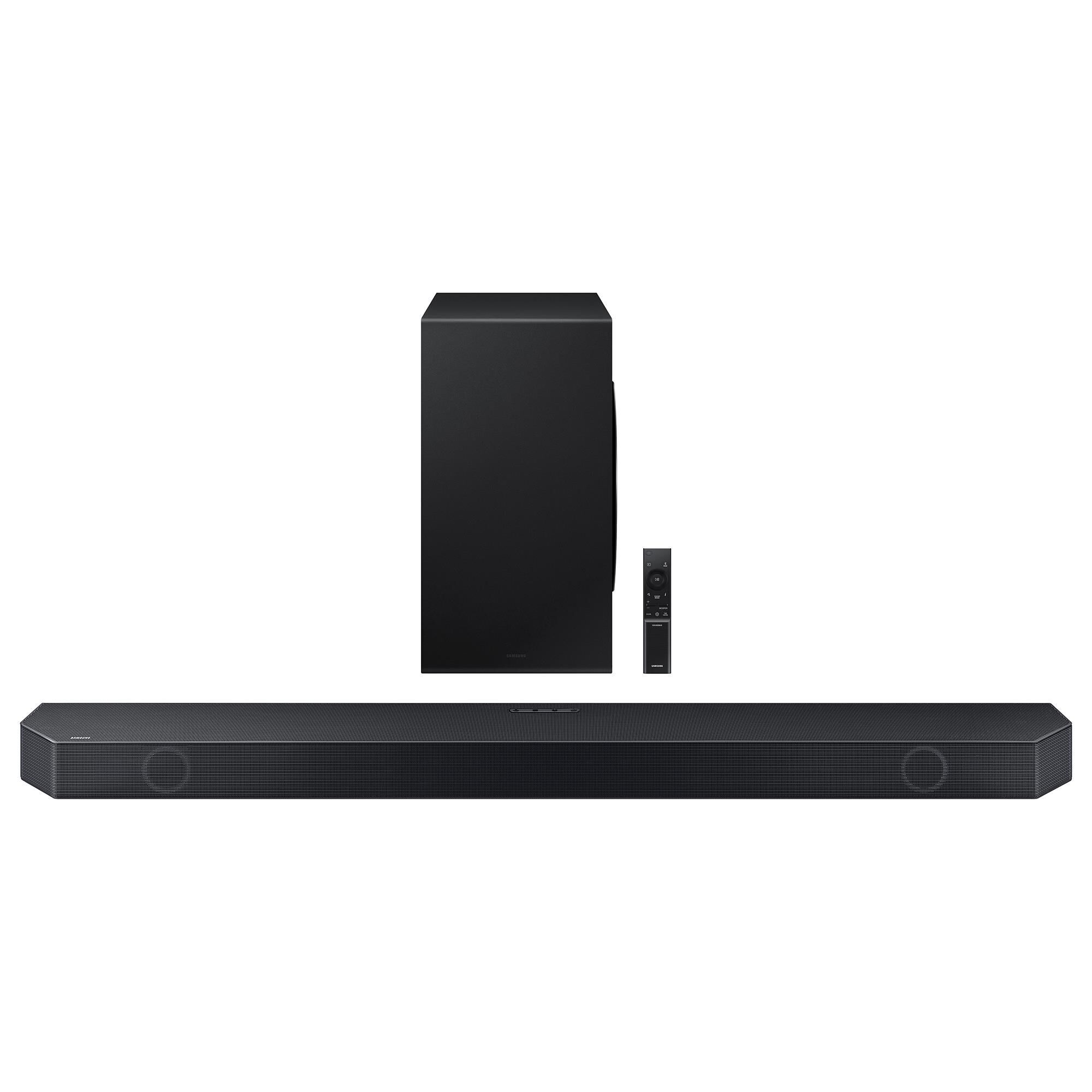Samsung 130" Class The Premiere LSP9T 4K Smart Triple Laser Projector and 7.1.2 Channel Wireless Dolby Atmos Soundbar in Titan Black, , large
